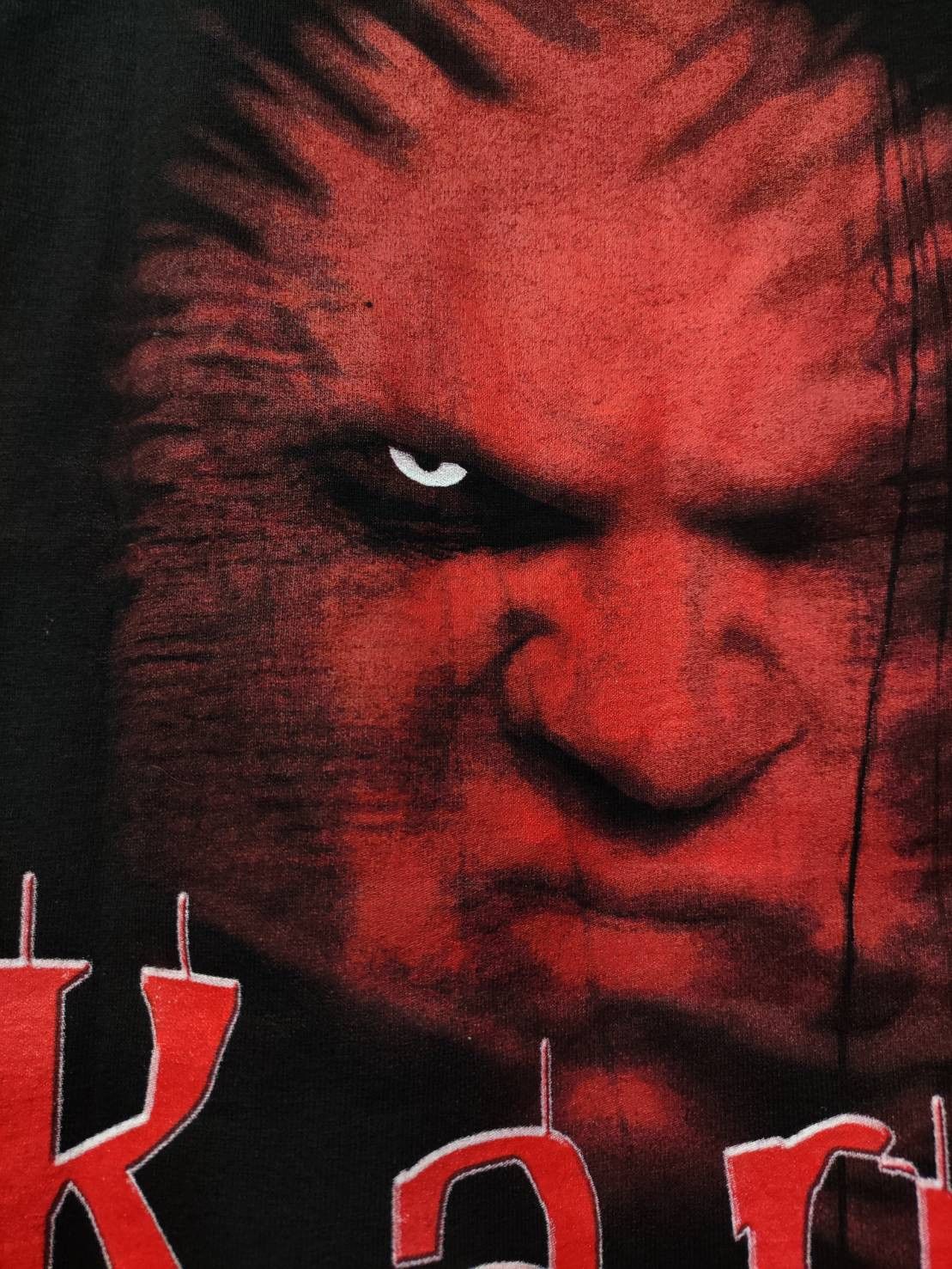 WWE Vtg 00's Kane " Face Your Fear " Wrestlemania Promo T-Shirt Size US M / EU 48-50 / 2 - 11 Thumbnail