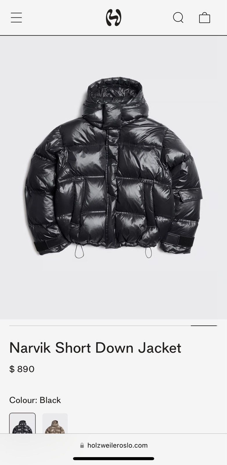 Holzweiler Holzweiler Narvik Short Down Jacket Size US M / EU 48-50 / 2 - 3 Thumbnail