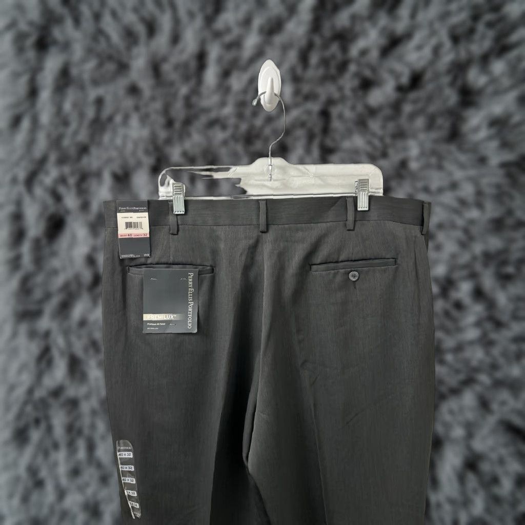 perry ellis dress pants Perry Ellis Portfolio Mens Modern fit Dress Pants 30 / 30 Navy Blue Ch –  Bristol Apparel Co