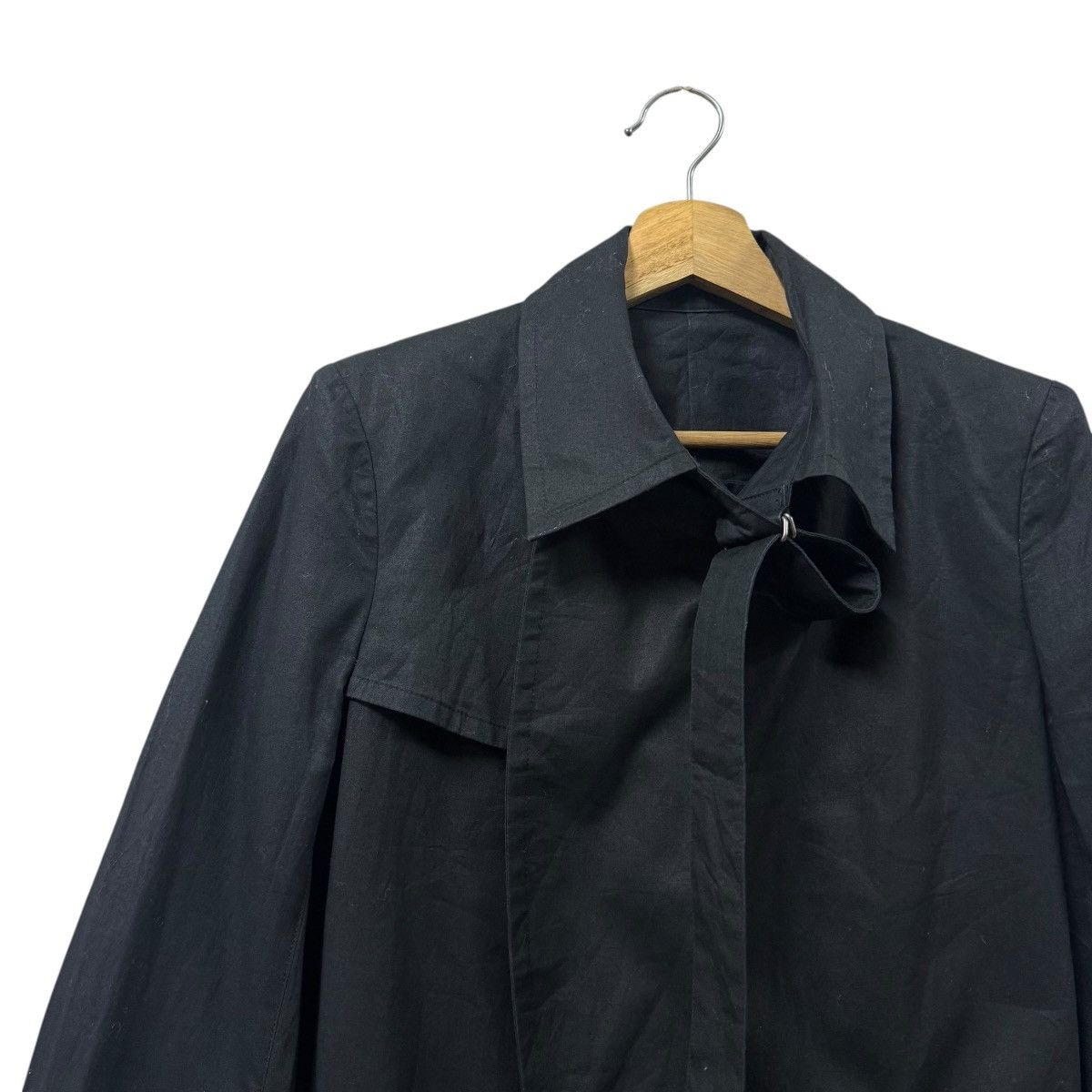 Yohji Yamamoto Vtg🔥Y’s Red Label Black Trench Coat Bondage Double Breasted Size US M / EU 48-50 / 2 - 9 Thumbnail
