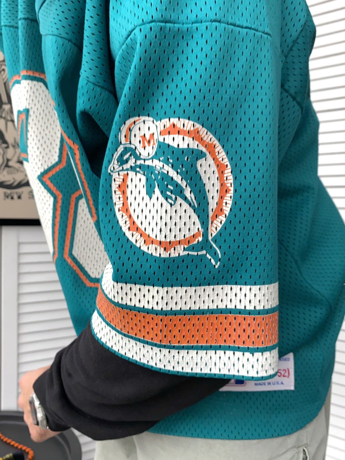 Logo 7 × NFL × Vintage Vintage 90s Miami Dolphins #88 Mike Gesicki Logo7 NFL Jersey Size US XL / EU 56 / 4 - 12 Thumbnail