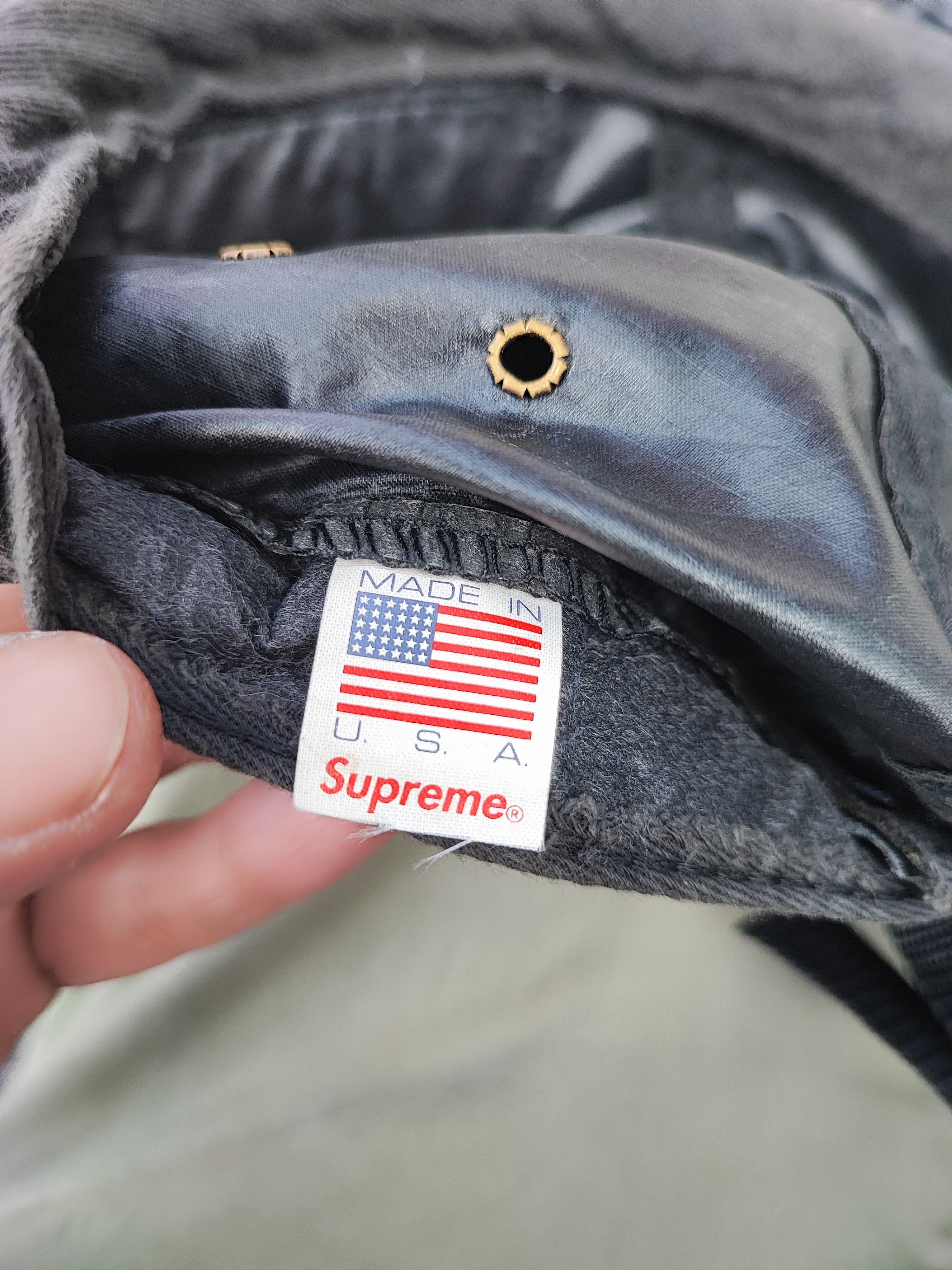 Supreme SS15 Supreme Box Logo Camp Cap Reflective Black Vintage Size ONE SIZE - 9 Thumbnail