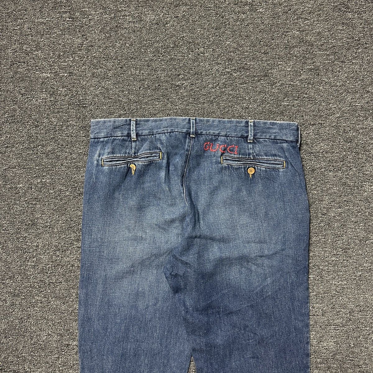 Gucci Gucci Logo Emboidered blue Jeans Size US 36 / EU 52 - 7 Thumbnail