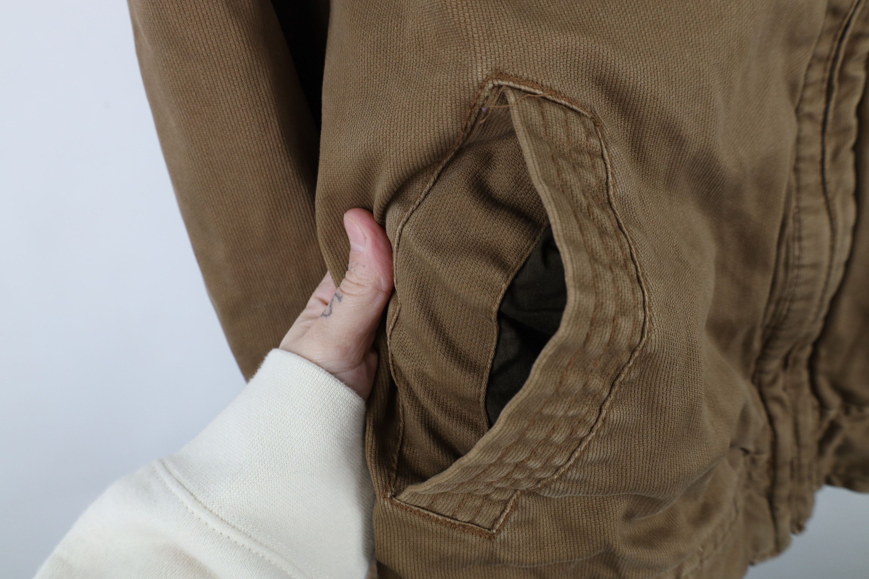 Aeropostale × Vintage Vintage 90s Y2K Aeropostale Lined Ribbed Canvas Jacket Size US L / EU 52-54 / 3 - 7 Thumbnail