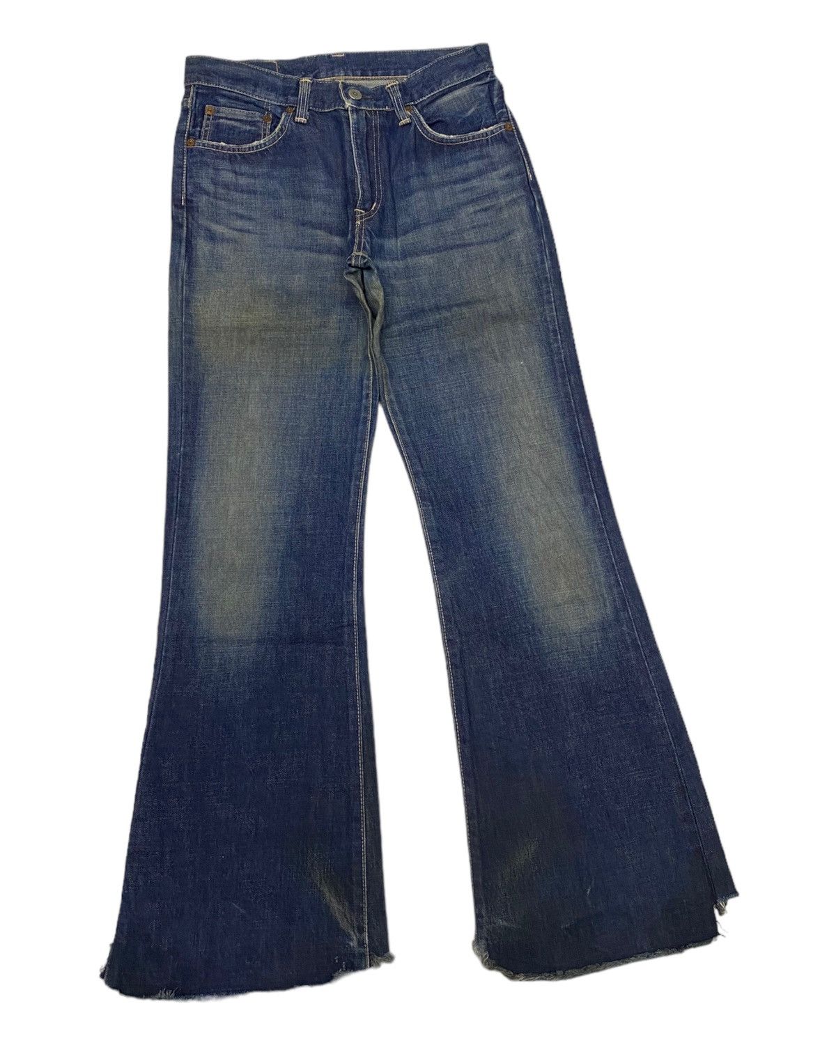 Edwin FLARE JEANS EDWIN 800sx DISTRESS BELL BOTTOM DENIM JEANS Size US 28 / EU 44 - 3 Thumbnail