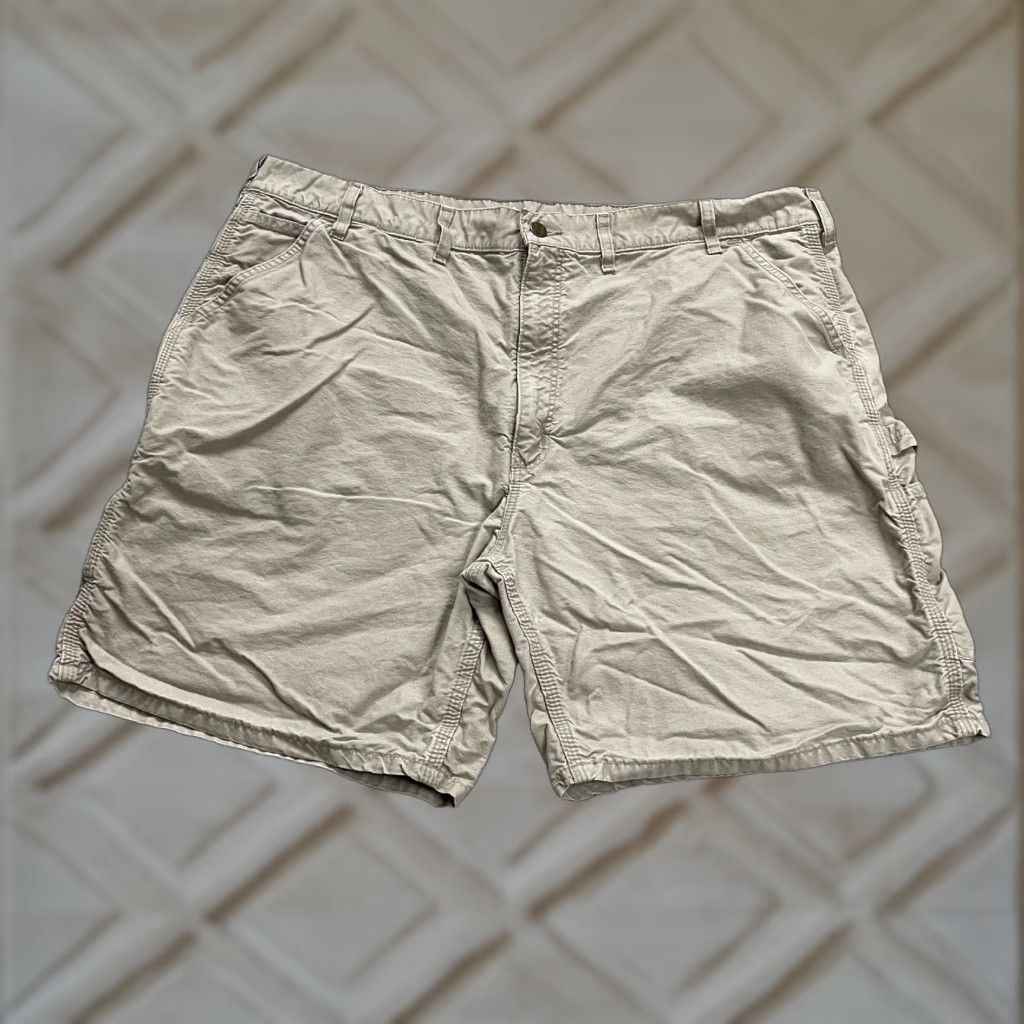 Carhartt Carhartt B144 Chino Shorts Men Brown Khaki Cotton Flat Front Outdoor Casual 42x8 Size US 42 / EU 58 - 1 Thumbnail