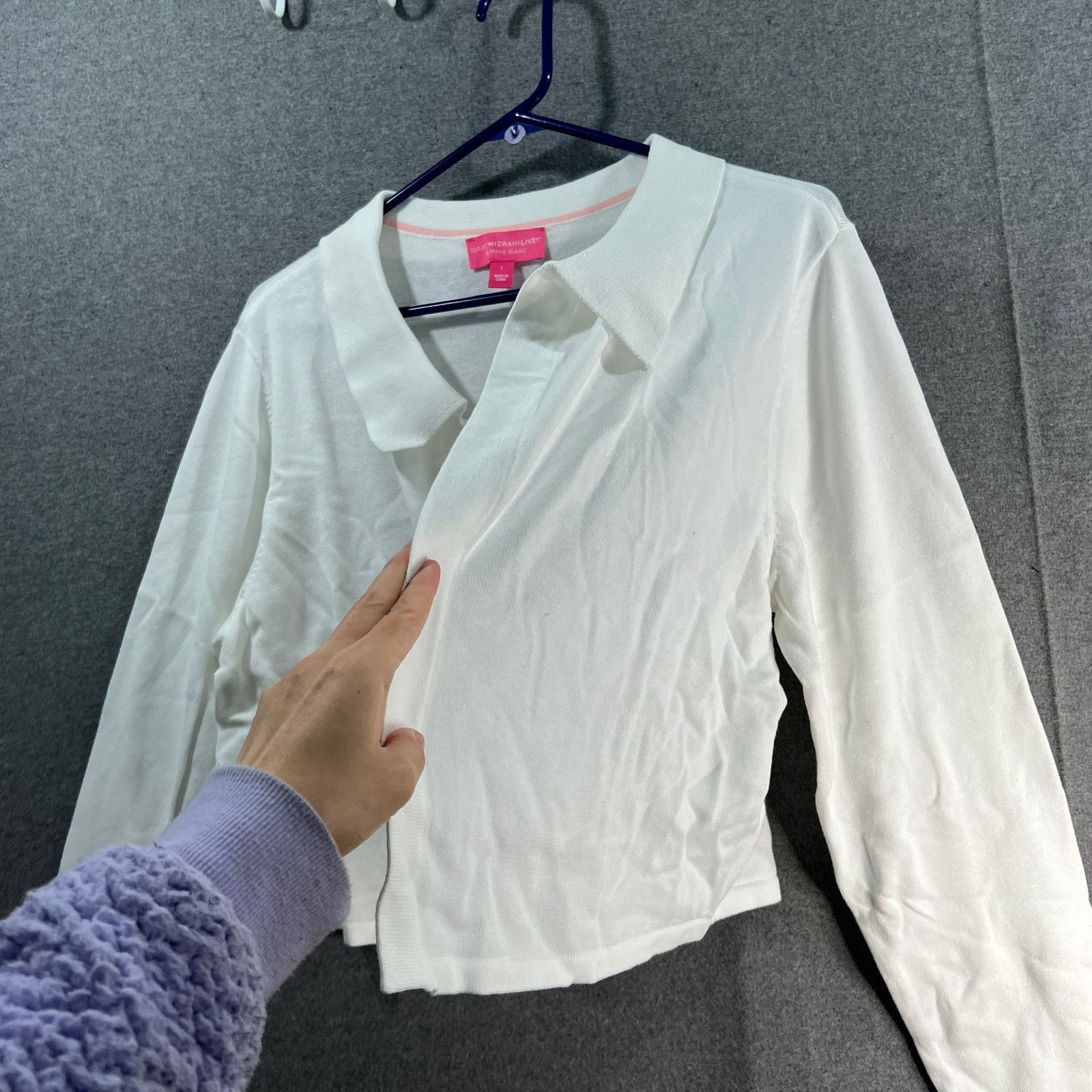 Isaac Mizrahi Isaac Mizrahi Live! Collared Sweater Cardigan Cardi Size L / US 10 / IT 46 - 9 Thumbnail