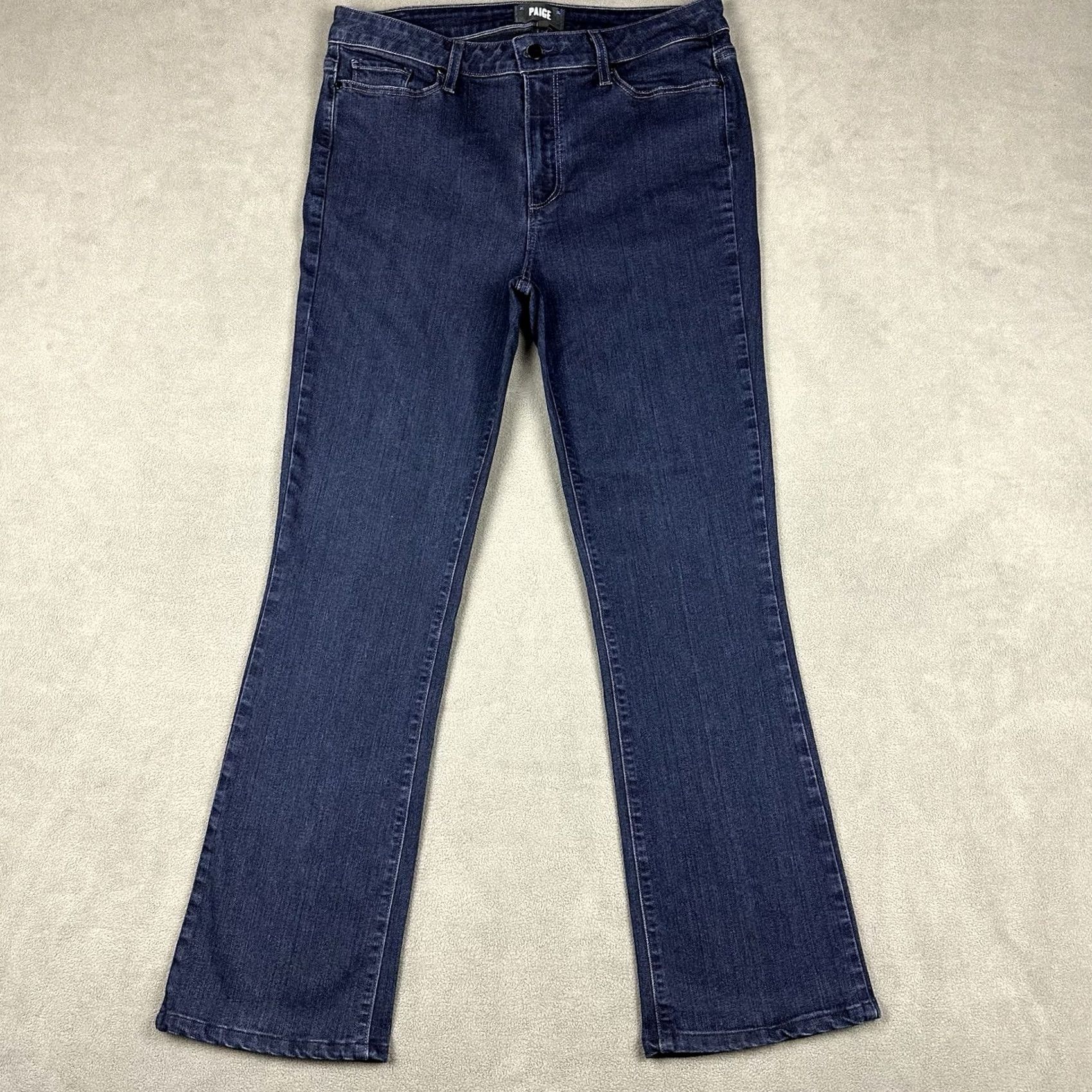 Paige Paige Jeans Womens 32 Blue Denim High Rise Manhattan Eve Bootcut Jeans Size 24" / US 00 / IT 34 - 2 Thumbnail