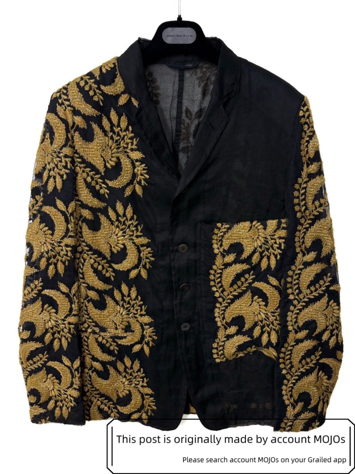 Ann Demeulemeester Sz S Ann Demeulemeester 15SS Runway Wheat Stitches Jacket Size US S / EU 44-46 / 1 - 1 Thumbnail