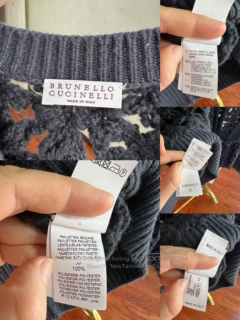 Brunello Cucinelli Brunello Cucinelli Sequin Crochet Vest Size S / US 4 / IT 40 - 4 Thumbnail