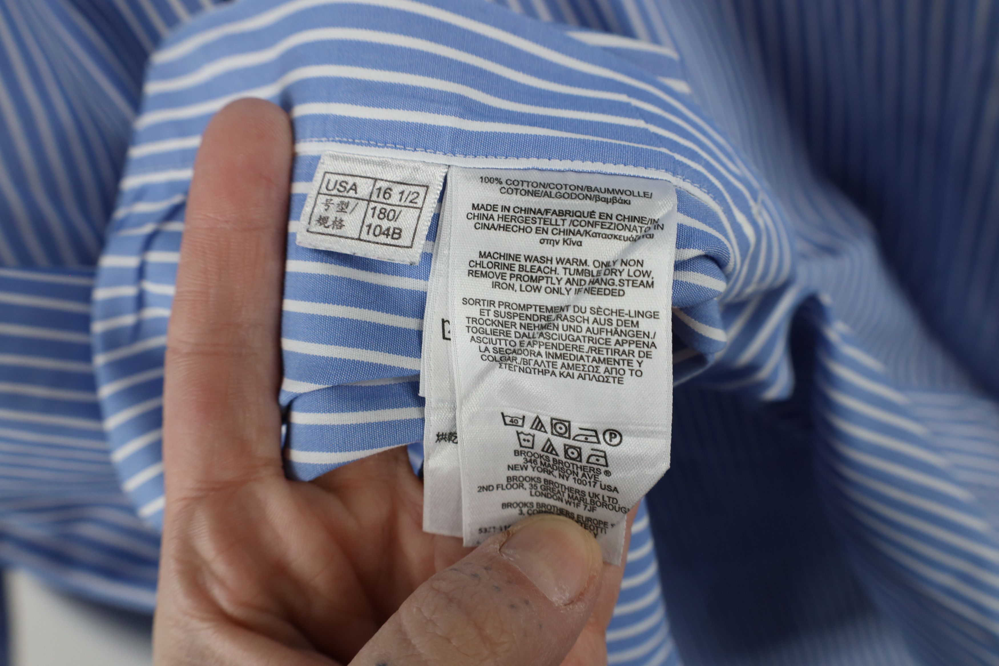 Brooks Brothers × Vintage Vintage 90s Brooks Brothers Cotton Button Down Shirt Size US M / EU 48-50 / 2 - 9 Thumbnail