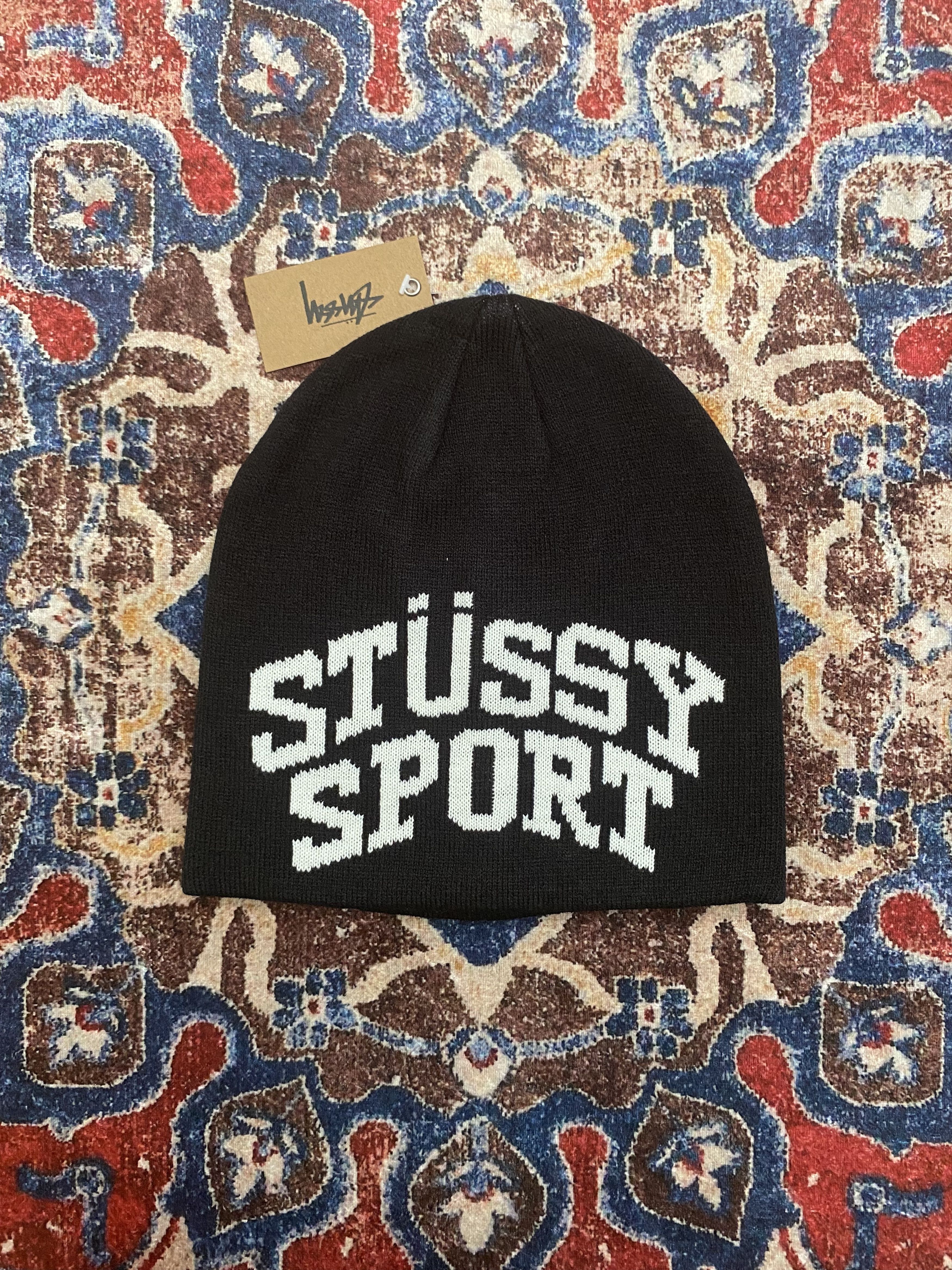 Stussy Stussy Sport Jacquard Skullcap - Black Size ONE SIZE - 1 Thumbnail
