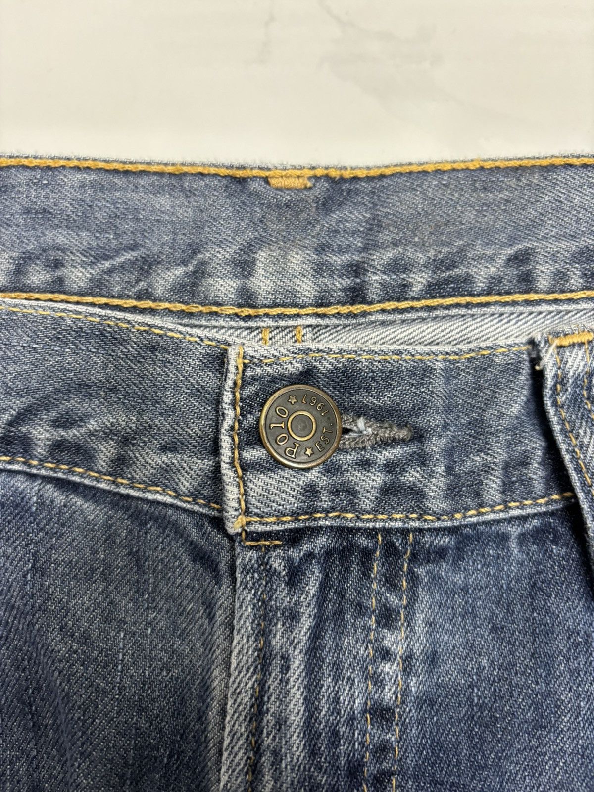 Polo Ralph Lauren Polo Ralph Lauren Distressed Blue Denim Jeans Size US 32 / EU 48 - 12 Thumbnail