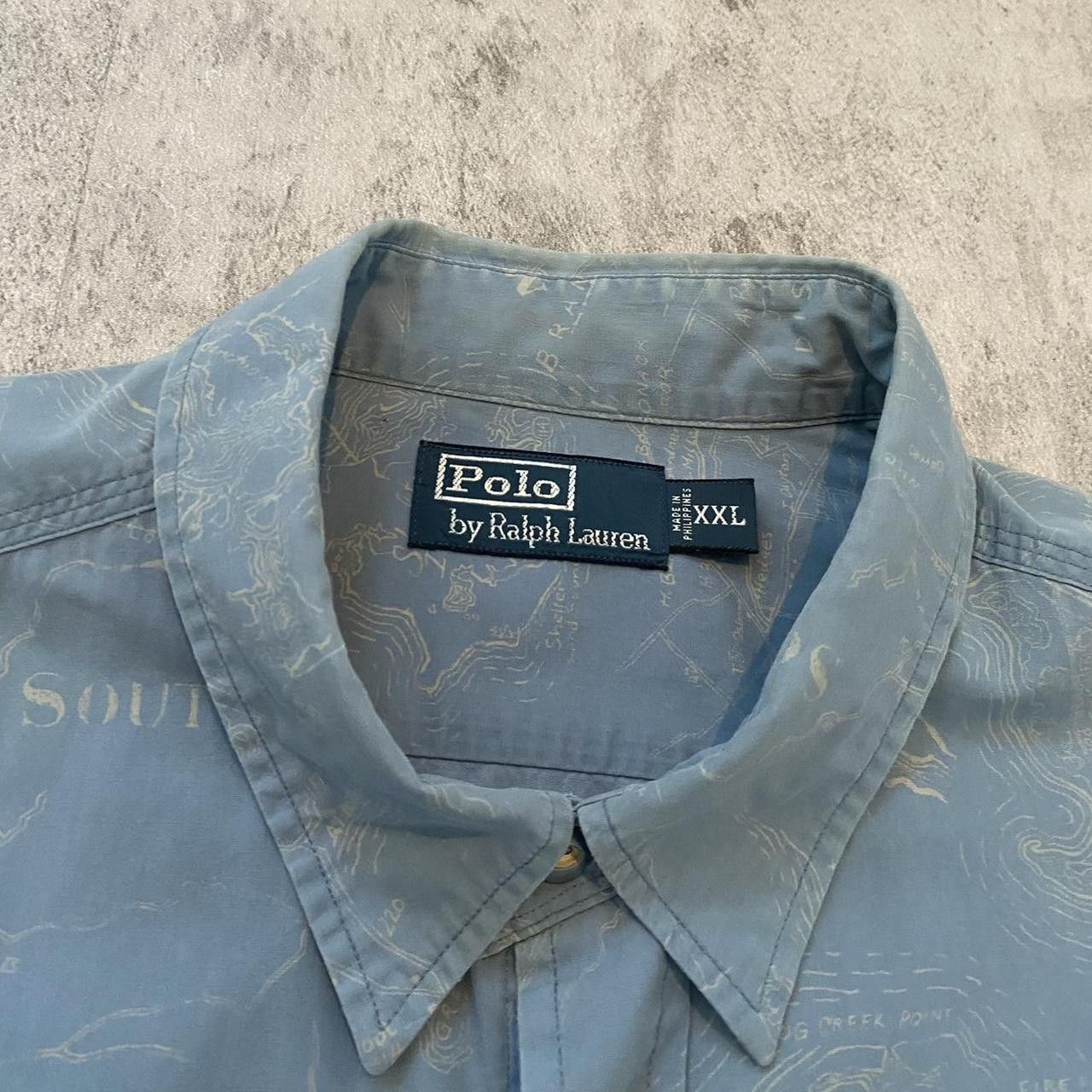 Polo Ralph Lauren Blue Polo Ralph Lauren button-up shirt Vintage Size US XXL / EU 58 / 5 - 4 Thumbnail