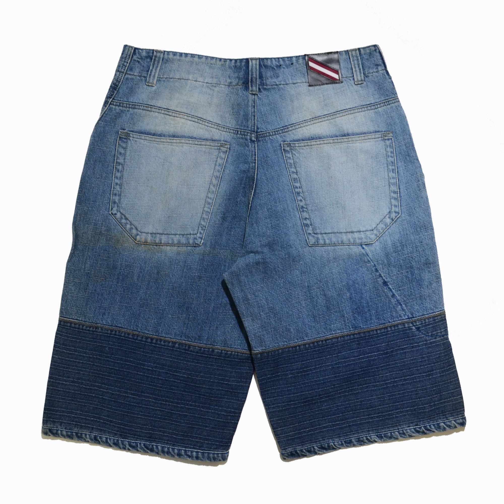 Phat Farm [Color Defects] PF Jorts Denim Shorts 90s Hiphop Streetwear Size US 34 / EU 50 - 2 Thumbnail
