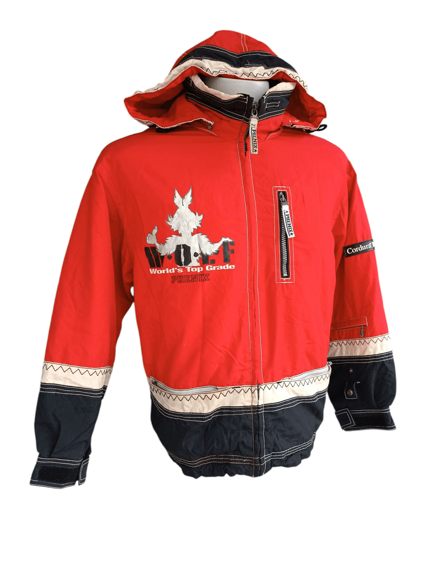 Phoenix Clothing × Vintage 💥RARE💥Phenix Wolf Cordura Ski Zipper Hoodie Jacket SW10 Size US L / EU 52-54 / 3 - 4 Thumbnail