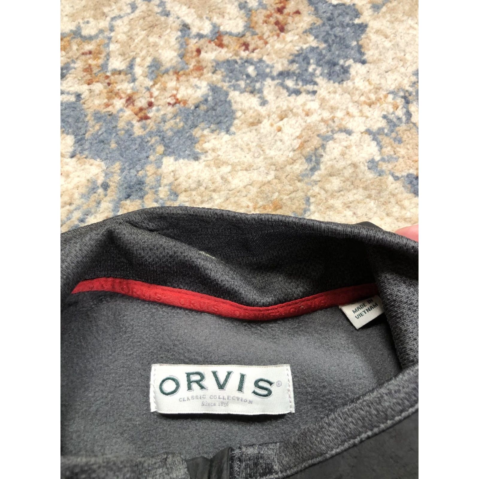 Orvis Orvis Jacket Mens Large Gray Classic Collection Fleece Lined Full Zip Outdoor Windbreaker Casual Pockets Zipper Size US L / EU 52-54 / 3 - 7 Thumbnail