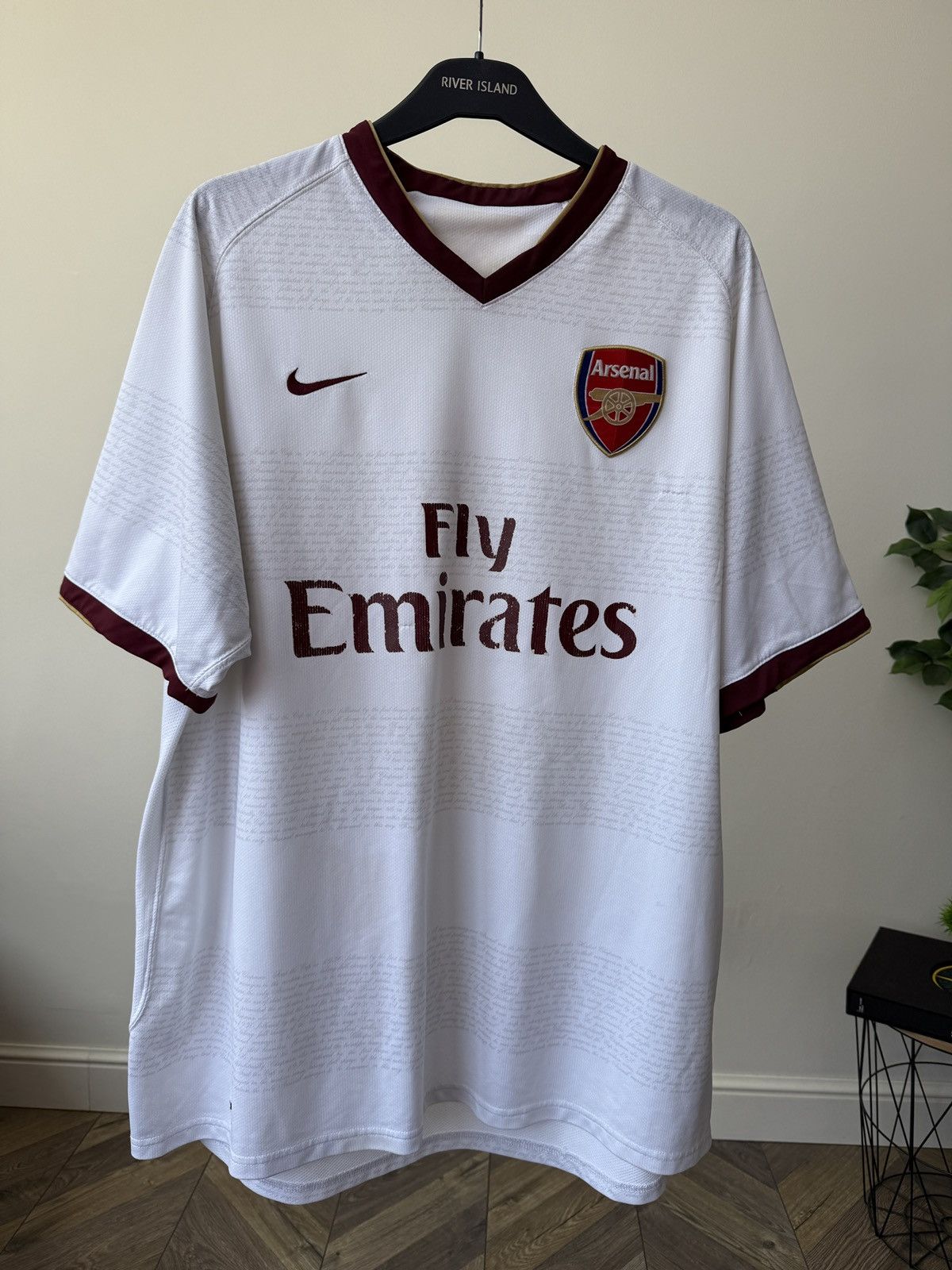 Nike ARSENAL LONDON 2007 2008 AWAY FOOTBALL SOCCER JERSEY NIKE Size US XXL / EU 58 / 5 - 2 Thumbnail