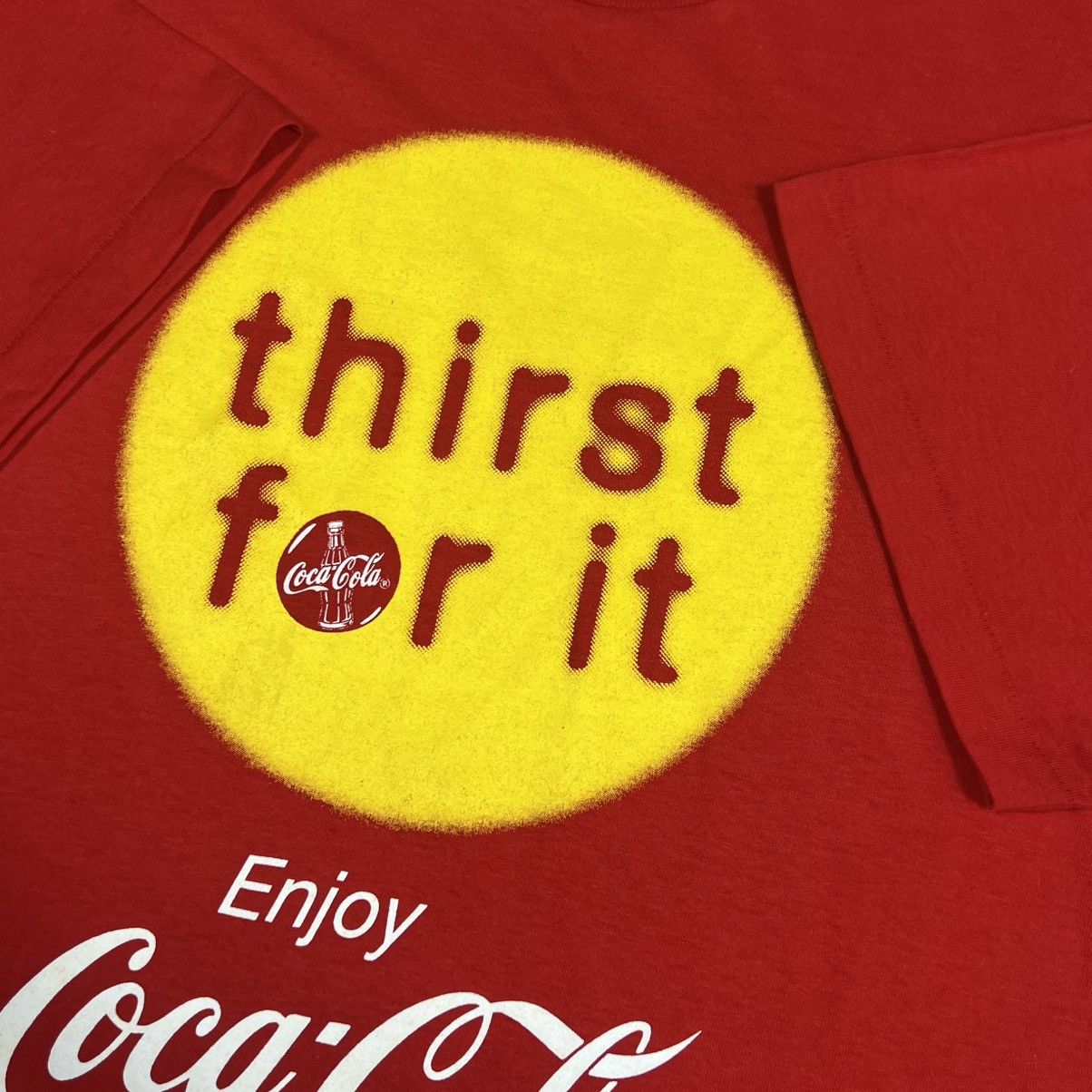 Coca Cola Vintage 90s COCA COLA COLE Single Stitch T-shirt Retro Style Size US XL / EU 56 / 4 - 9 Thumbnail