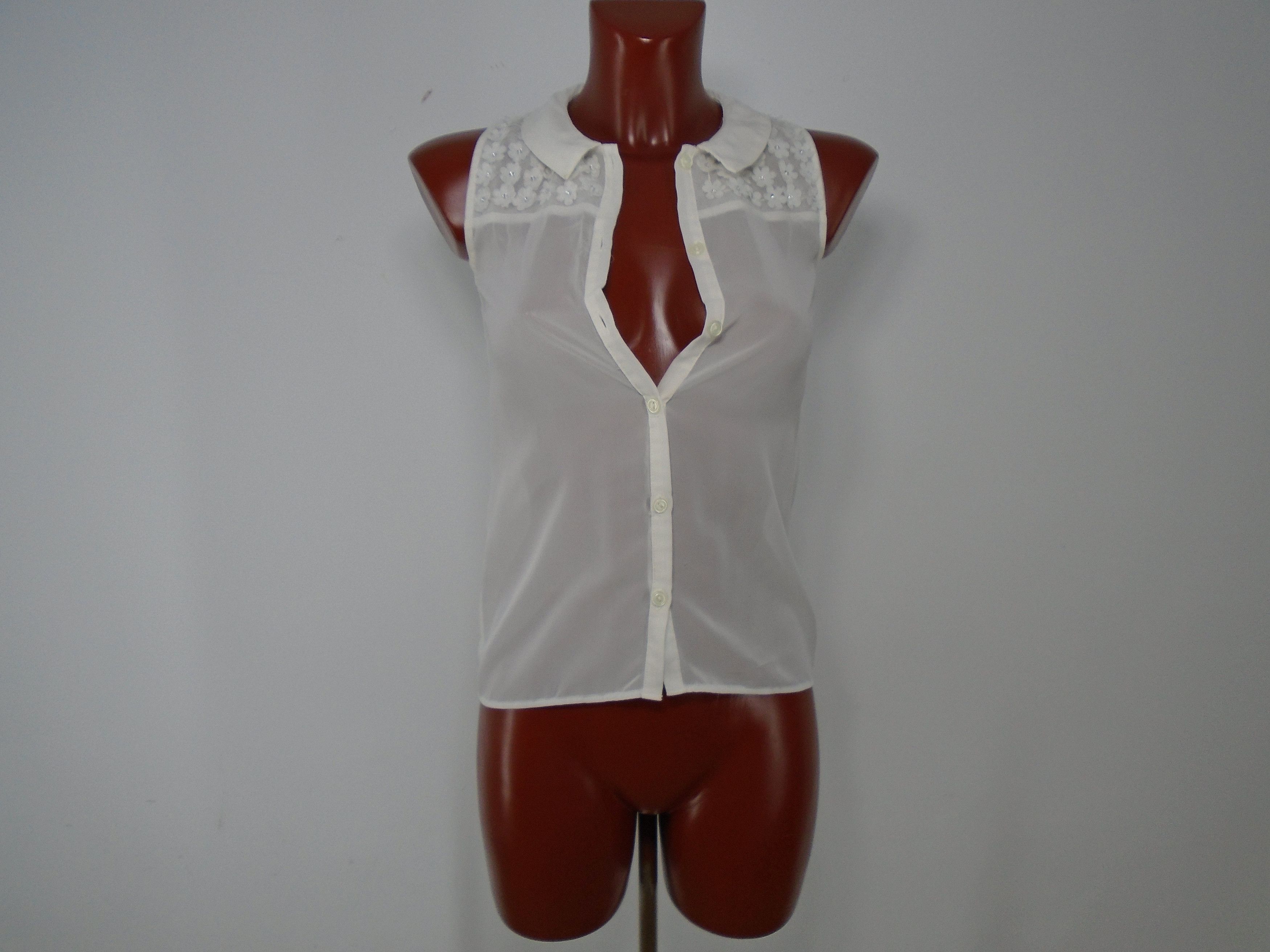 Vintage Women's Blouse Unknown Brand. White. XS. Size XS / US 0-2 / IT 36-38 - 8 Thumbnail