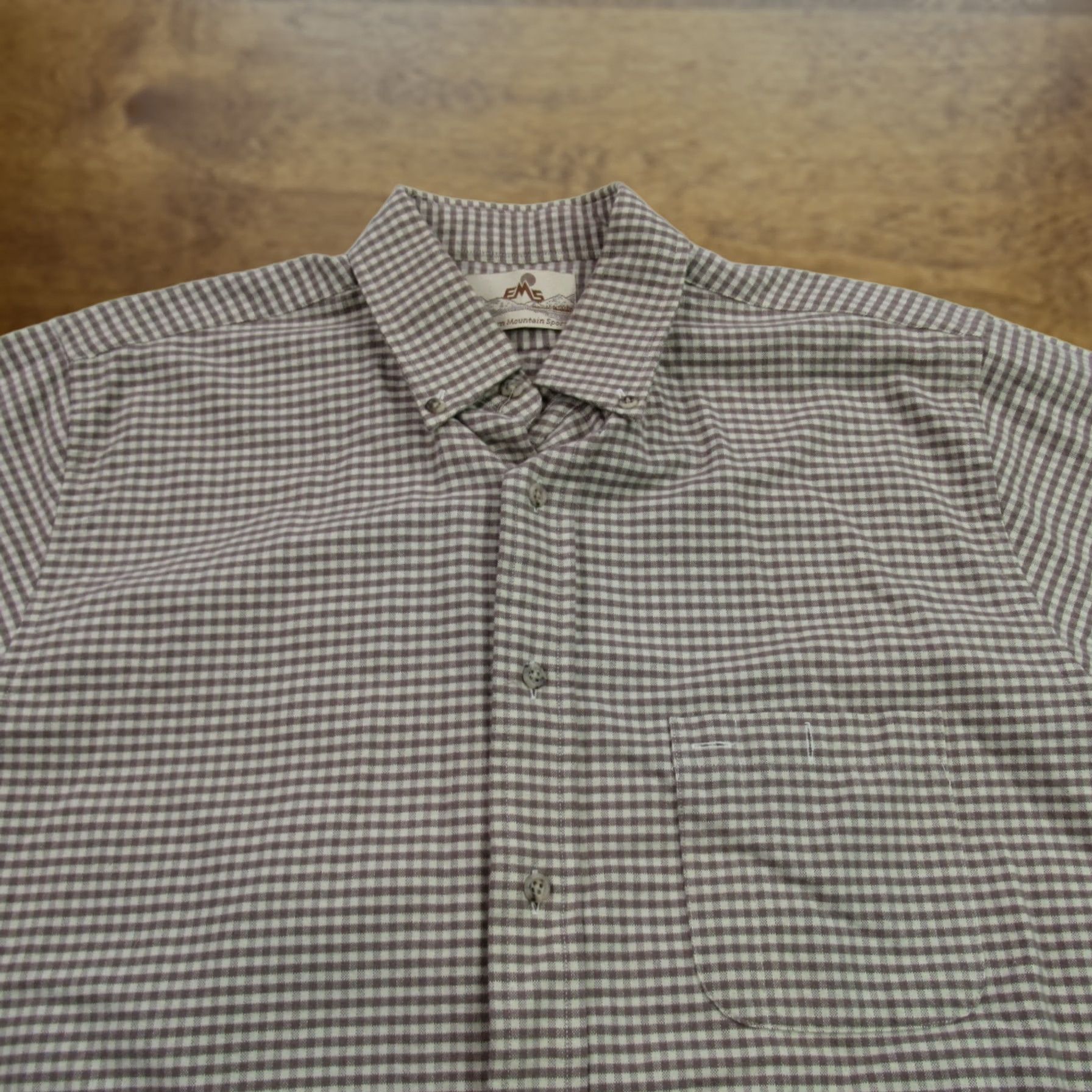 Eastern Mountain Sports EMS Shirt Medium Cotton Long Sleeve Button Front Outdoors Mens Size US M / EU 48-50 / 2 - 1 Thumbnail