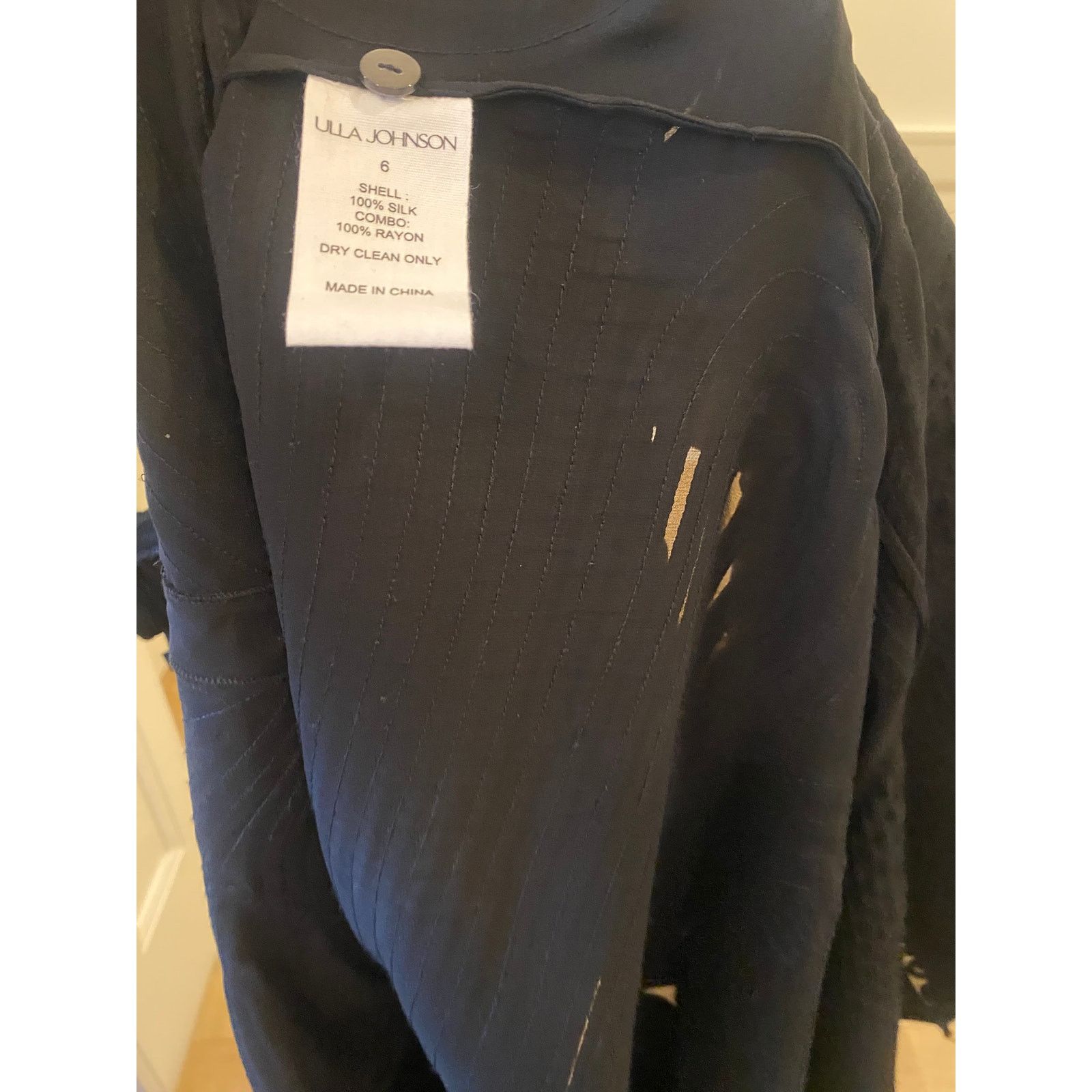 Ulla Johnson Ulla Johnson dioni silk cocktail dress black midi 6 NWT Size M / US 6-8 / IT 42-44 - 6 Thumbnail