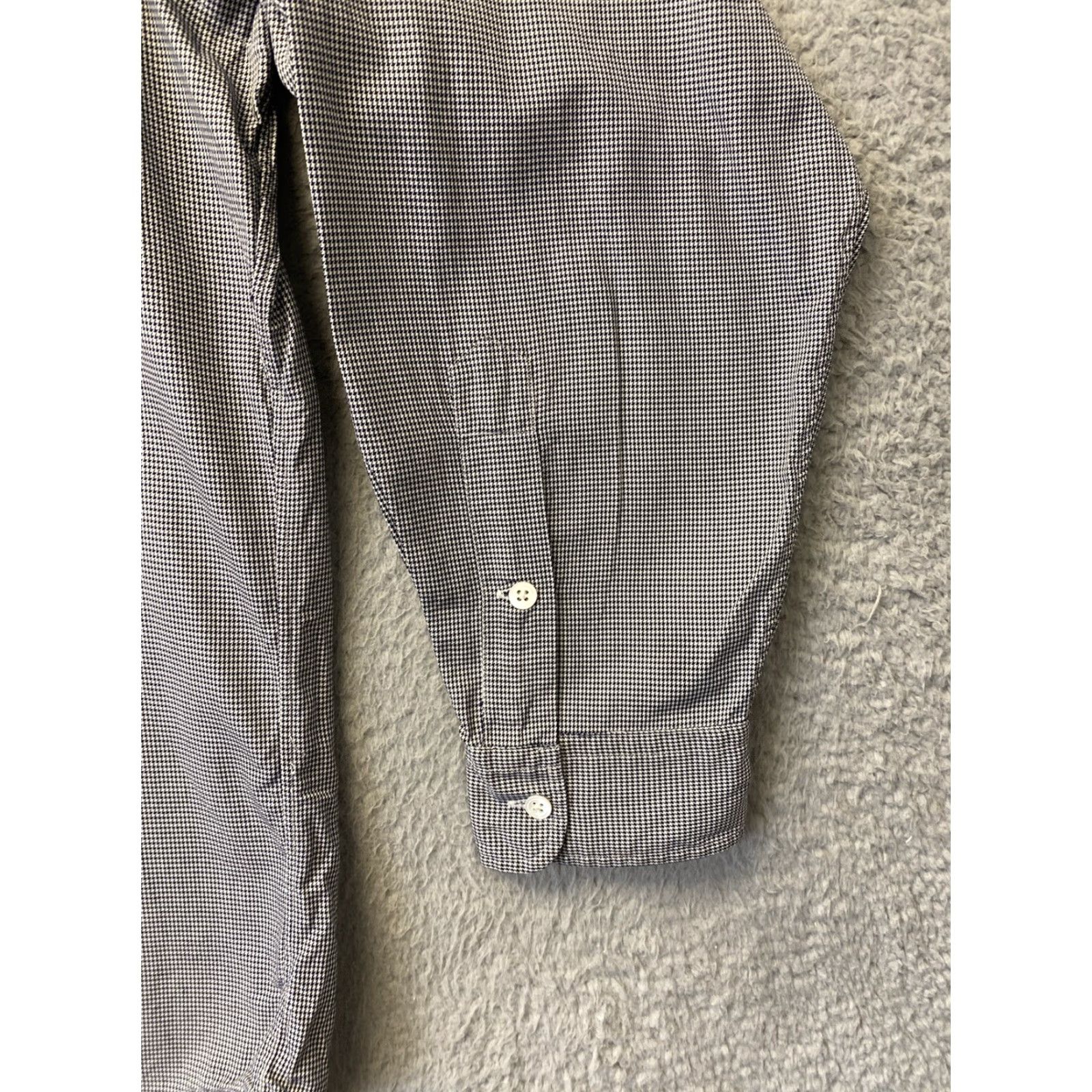 Polo Ralph Lauren Polo Ralph Lauren Dress Shirt Men XL Black White Check Button-Up Long Sleeve Button-Down Size 46R - 6 Thumbnail
