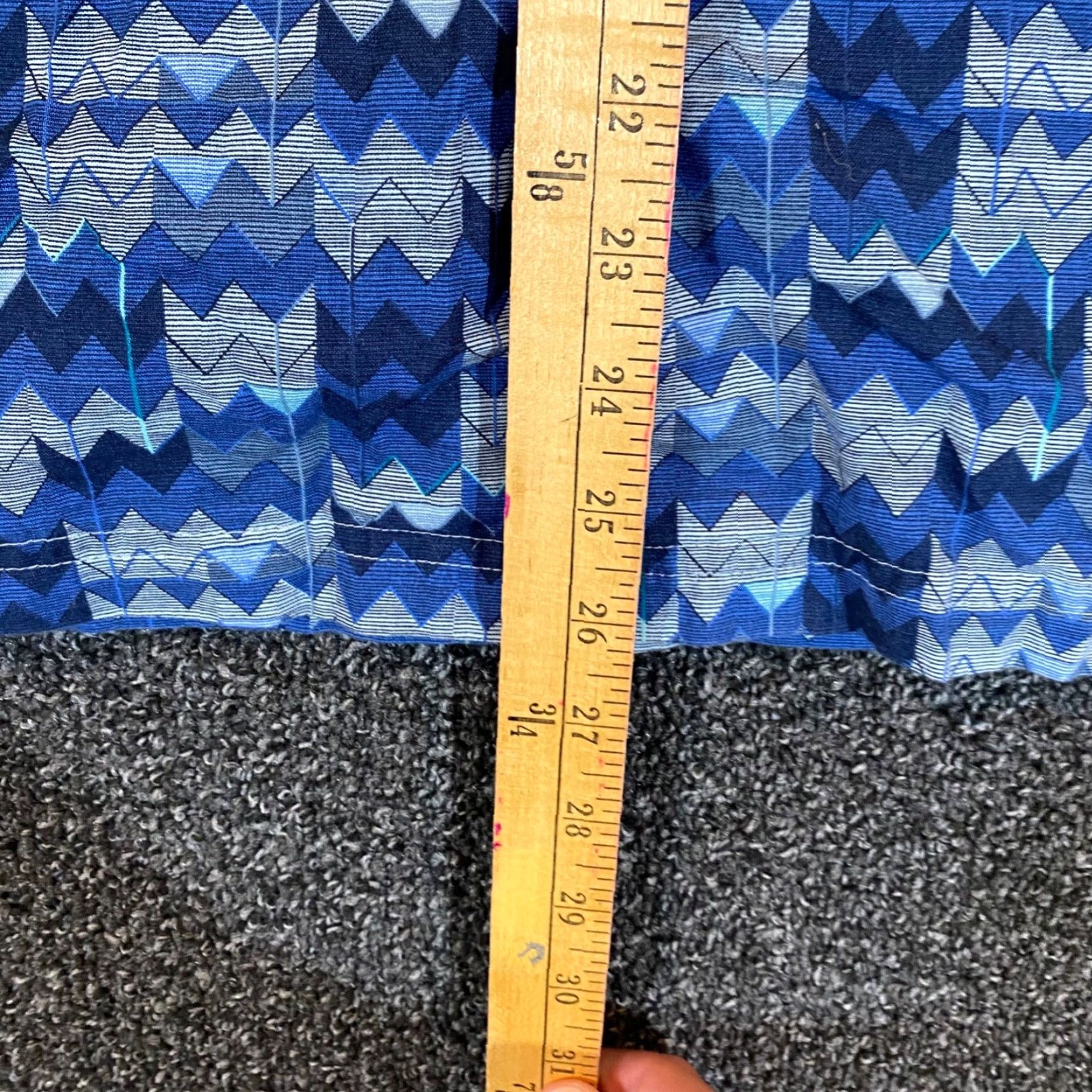 Vintage L.L. Bean Men's Shirt Large Blue Geometric Short Sleeve Button-Up Outdoor Casual Formal Travel Size US L / EU 52-54 / 3 - 4 Thumbnail