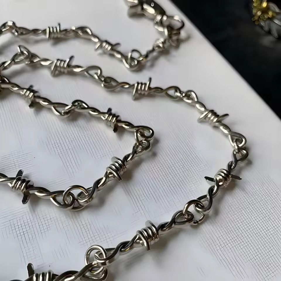 Vintage Vintage Barbed Wire Wallet Chain 79 cm Size ONE SIZE - 3 Thumbnail