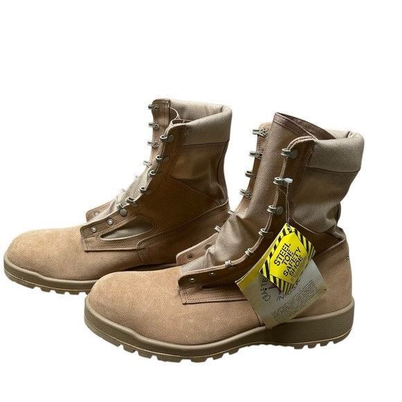 Belleville Belleville Mens Tan 300 DES ST Steel Toe Military Tactical Size US 15 / EU 48 - 1 Thumbnail