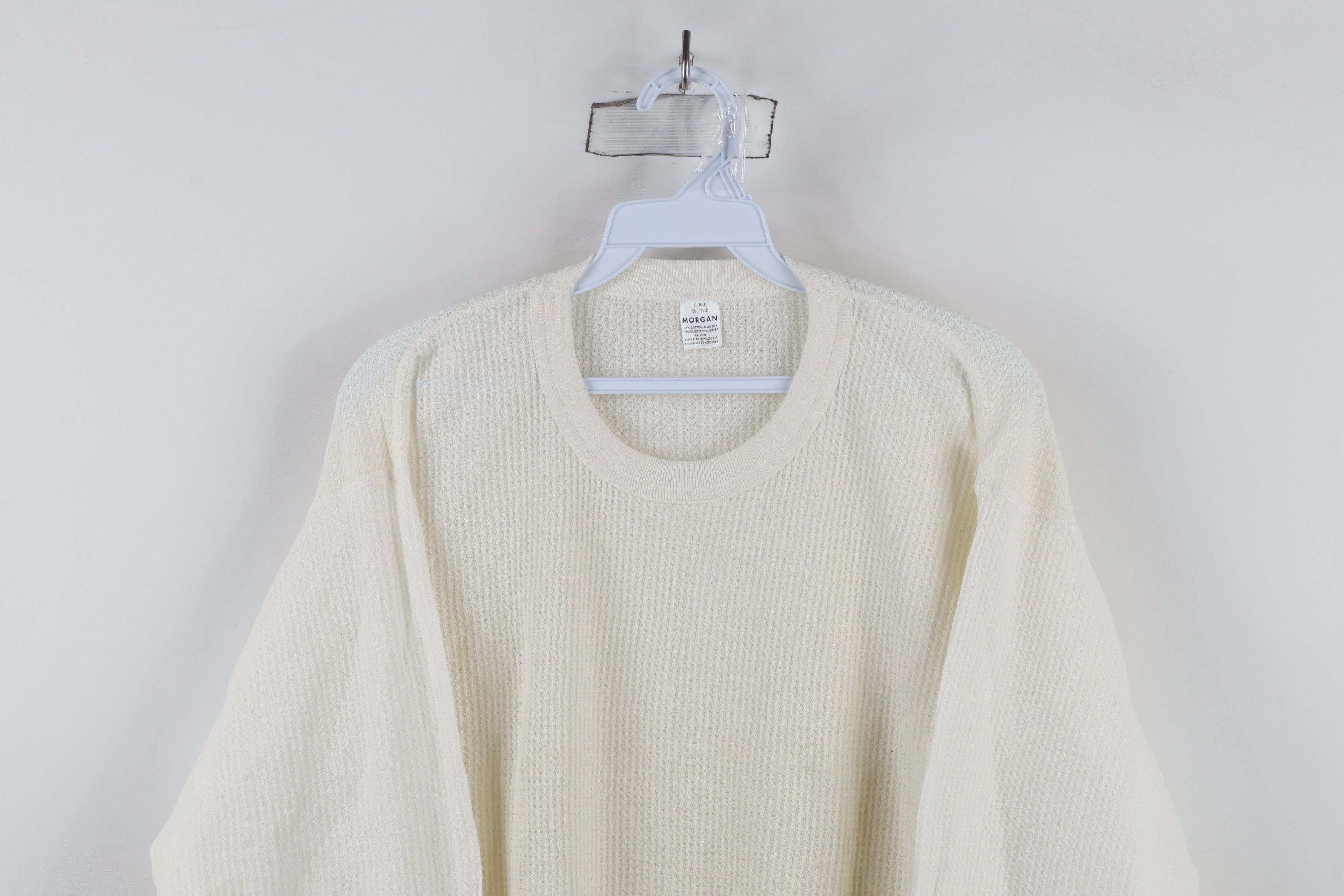 Vintage Vintage 90s Streetwear Waffle Knit Long Sleeve T-Shirt Size US XL / EU 56 / 4 - 2 Thumbnail