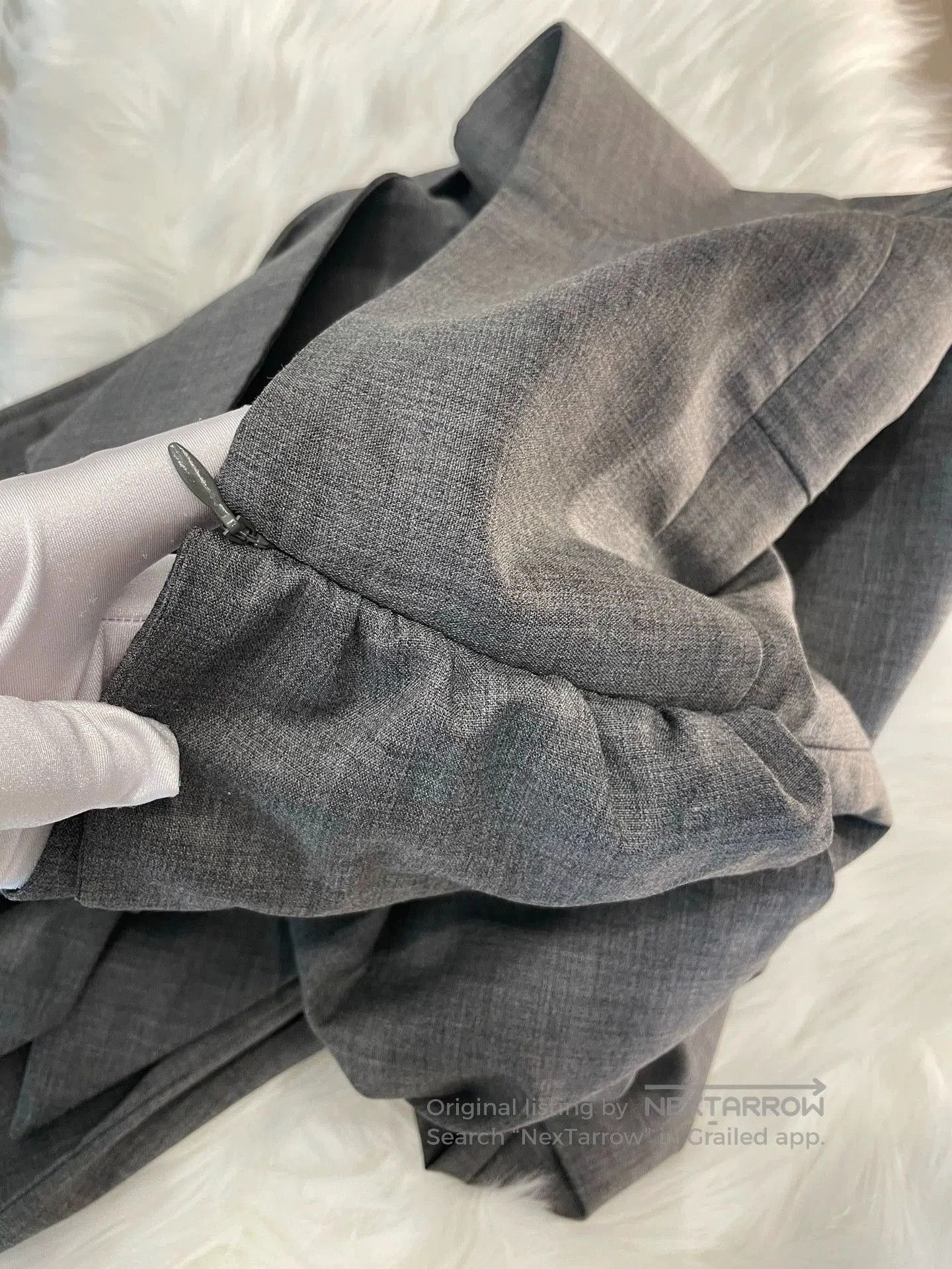 Brunello Cucinelli Brunello Cucinelli Gray Wool Casual Pants. Size US 40 / EU 56 - 6 Thumbnail