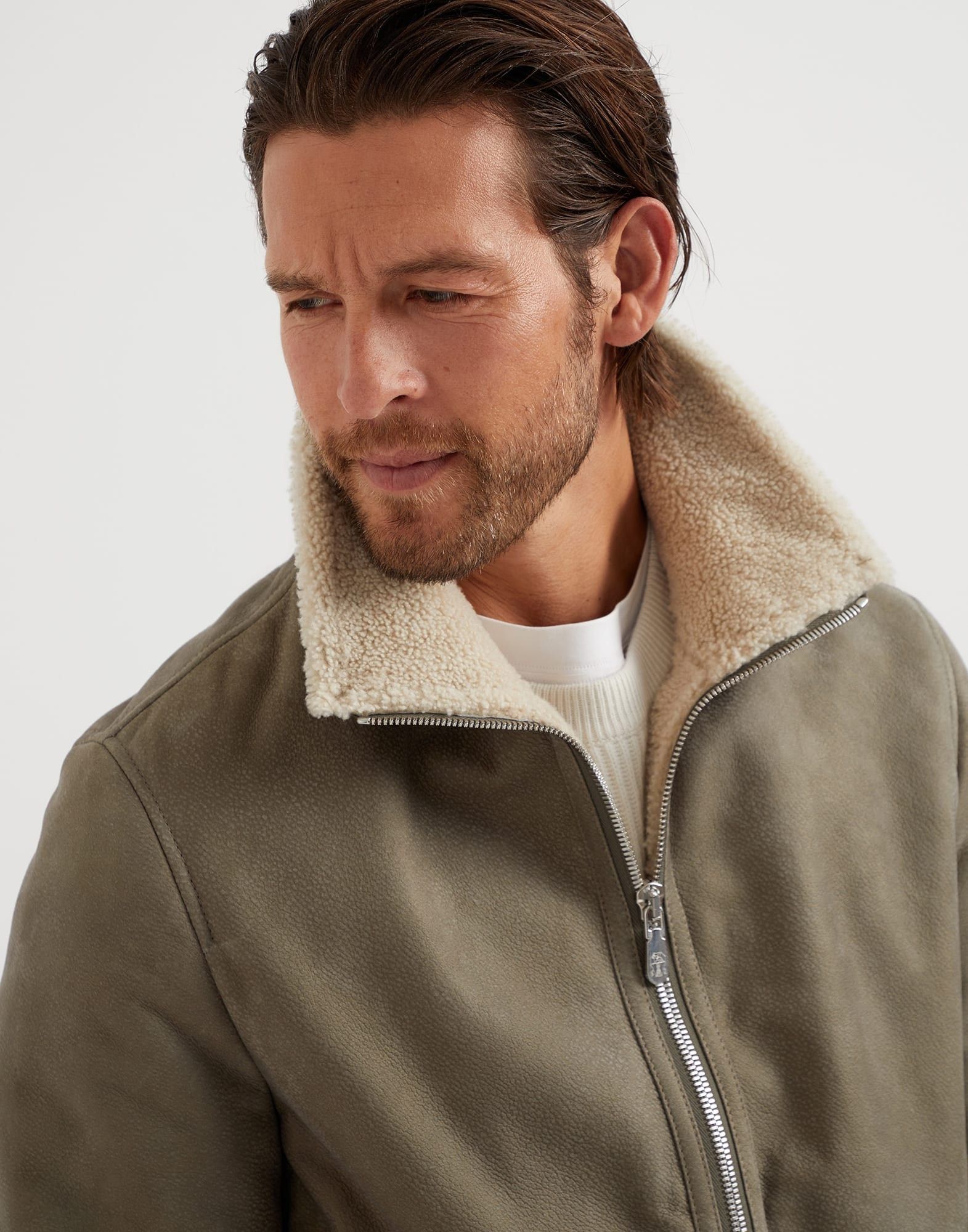 Brunello Cucinelli o1w1db11025 Fur Jacket in Dark Green Size US M / EU 48-50 / 2 - 3 Thumbnail