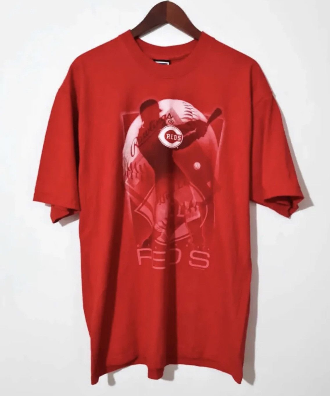 Vintage Pro player vintage XL tshirt cincinnati reds 1999 official Size US XL / EU 56 / 4 - 1 Thumbnail