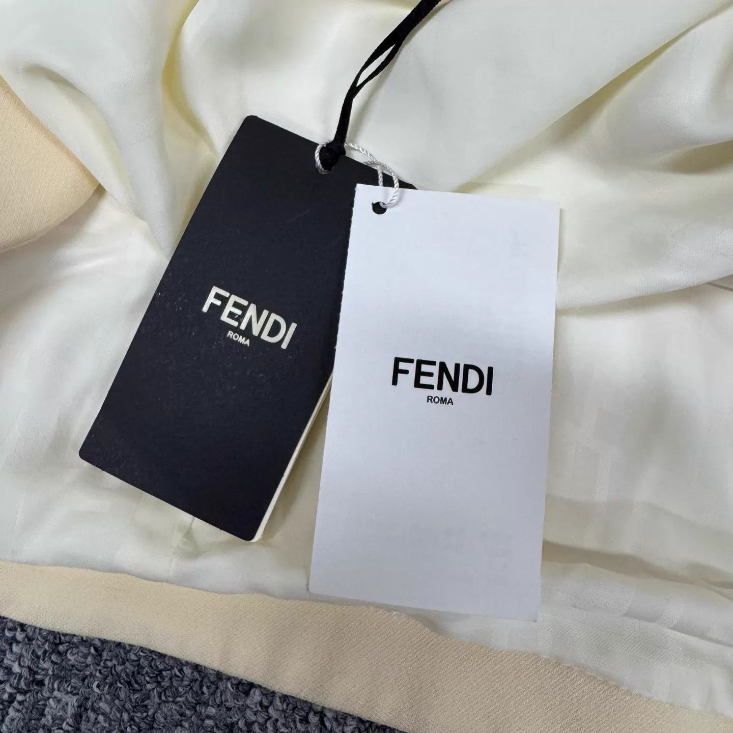 Fendi Fendi Beige Shirt Jacket w/ Leather Pocket FF Belt 40 NWT Size S / US 4 / IT 40 - 5 Thumbnail
