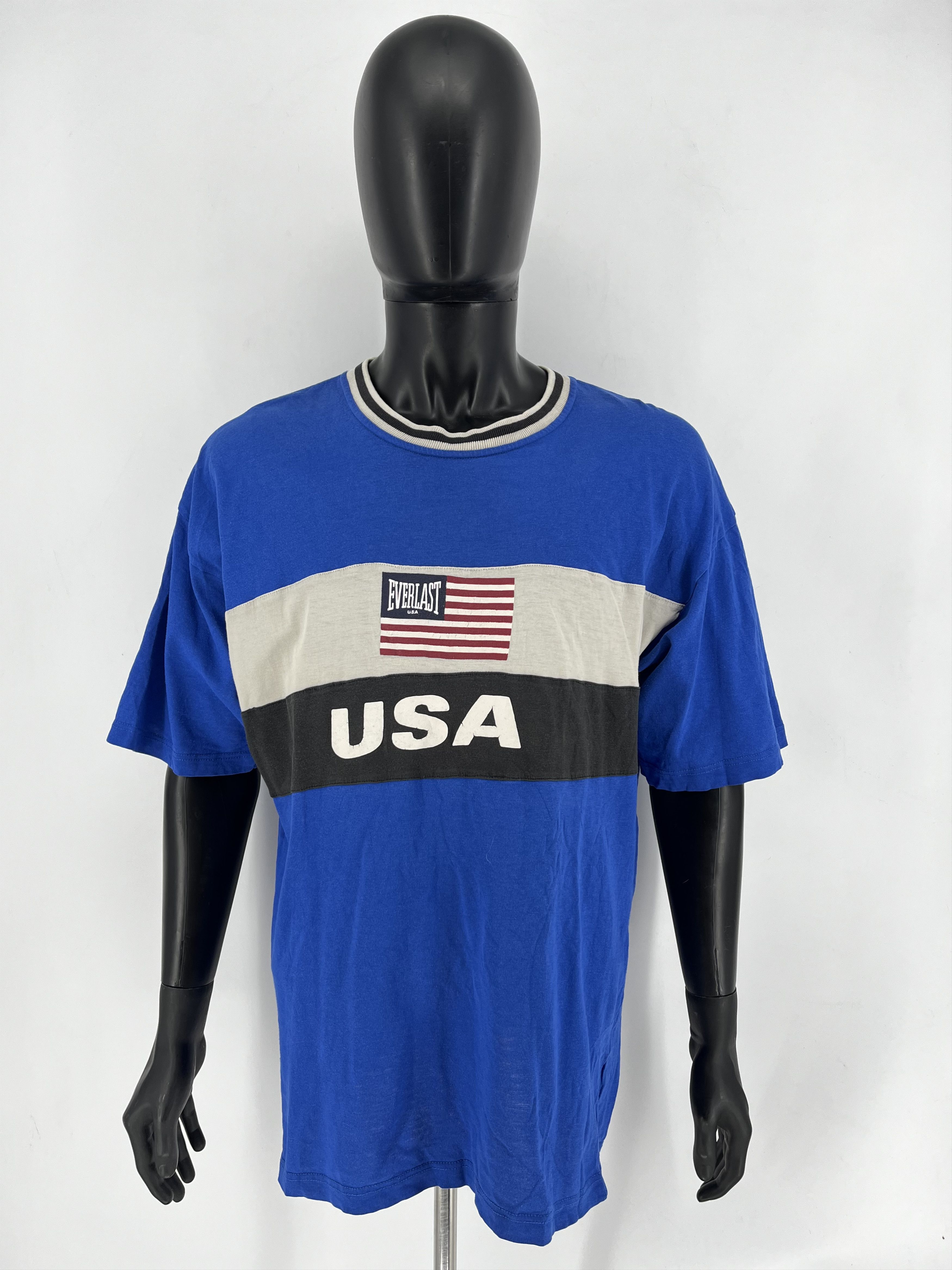 Everlast Vintage 80s Everlast Team USA Ringer Graphic T shirt Adult Size US XL / EU 56 / 4 - 2 Thumbnail