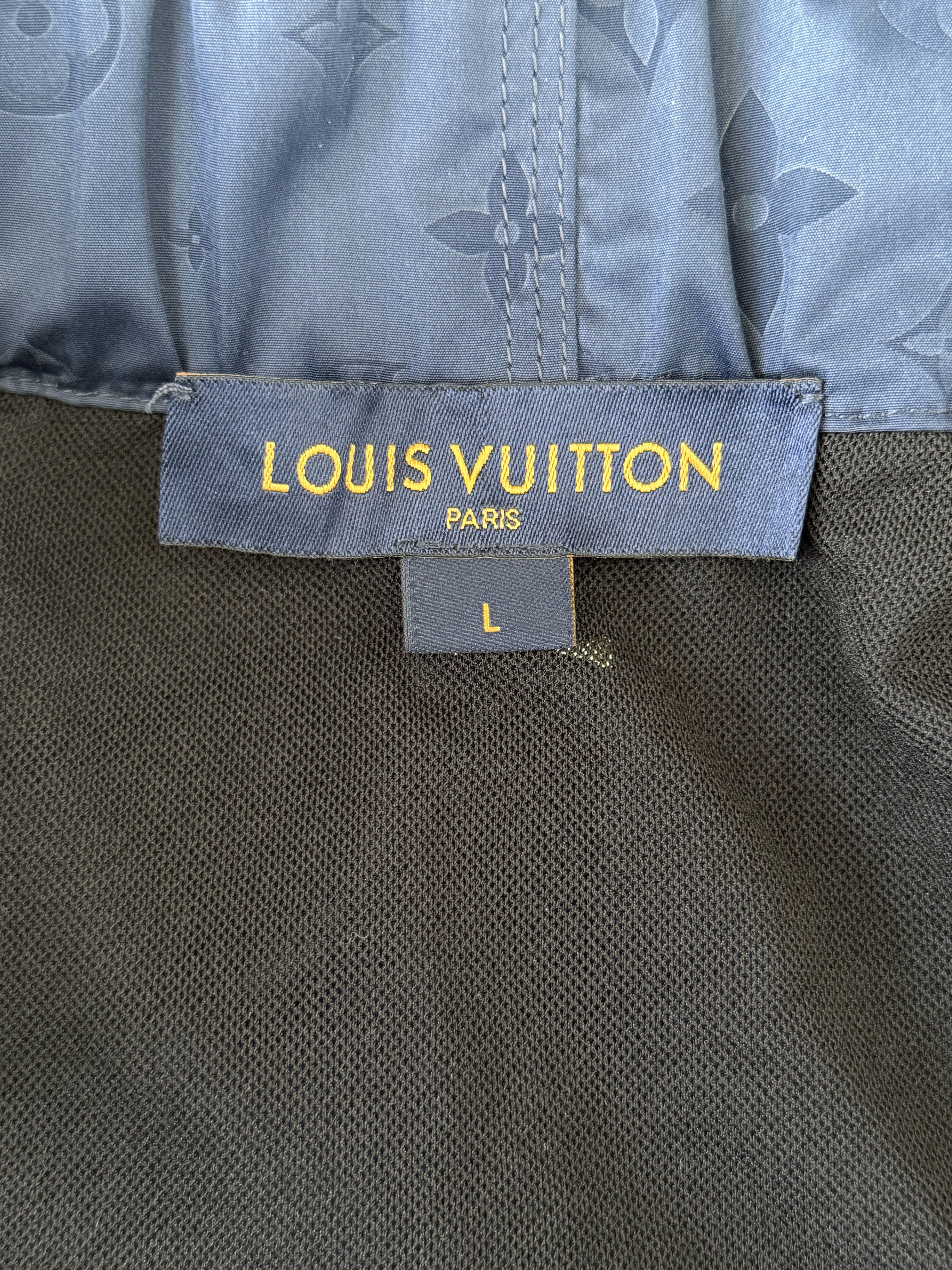 Louis Vuitton Louis Vuitton Navy Monogram Swim Shorts Size US 34 / EU 50 - 3 Thumbnail