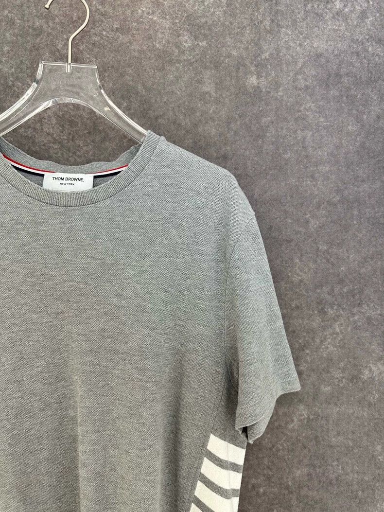 Thom Browne Thom Browne Black four stripe short sleeves Size US XL / EU 56 / 4 - 5 Thumbnail