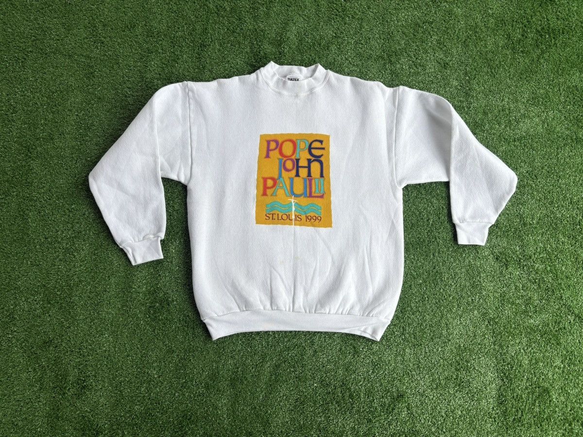 Tultex × Vintage Vintage Saint Pope John Paul ii 1999 Crewneck Size US L / EU 52-54 / 3 - 1 Thumbnail