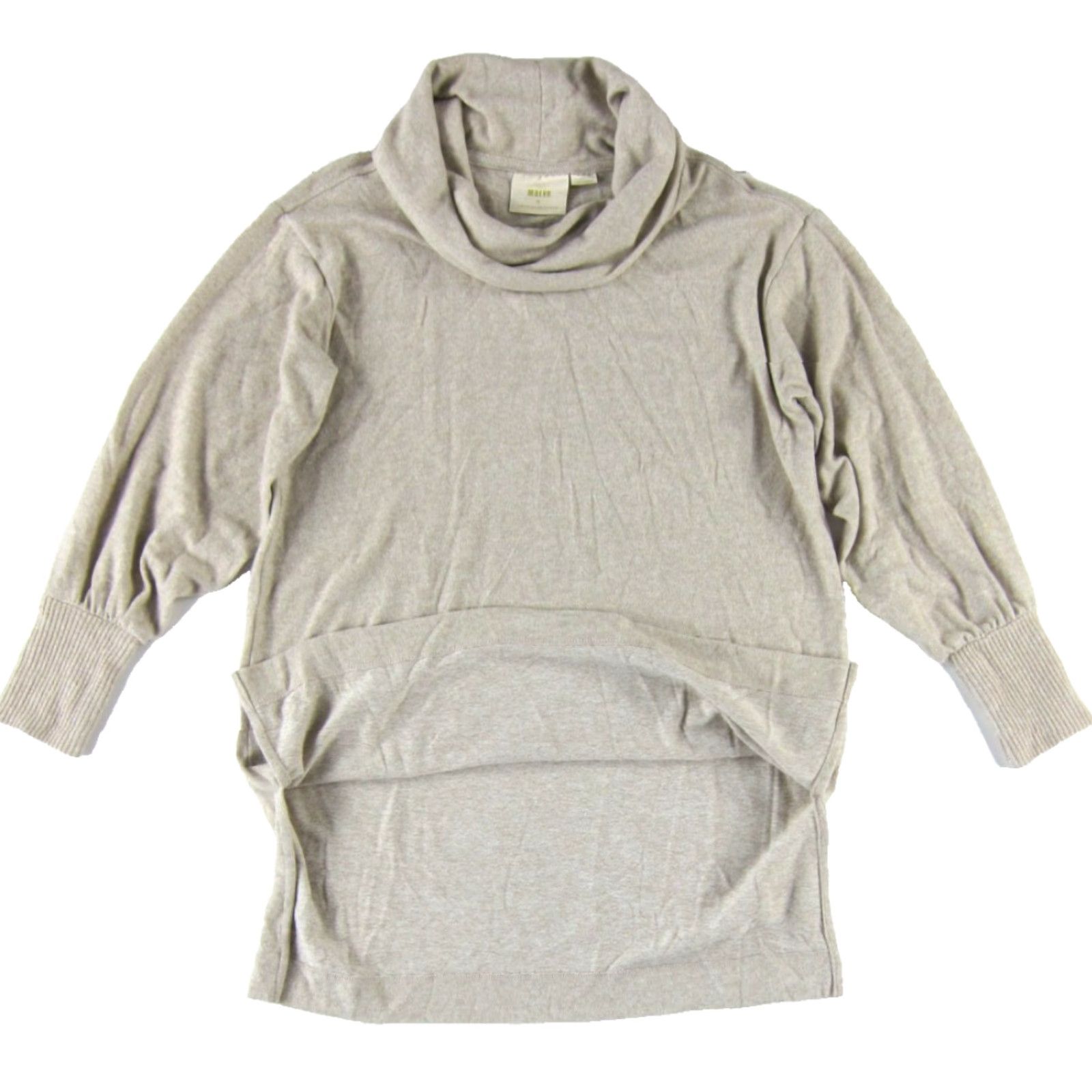Vintage VINTAGE Maeve Anthropology Beige Brown Soft Oversized Long Sleeve Turtleneck Sweater S Size S / US 4 / IT 40 - 5 Thumbnail