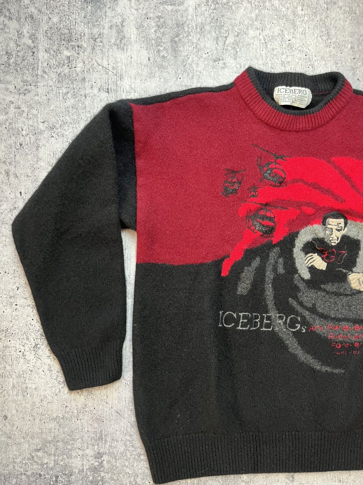 Iceberg × Vintage Vintage James Bond 007 Iceberg Sweater unisex XS-S Size S / US 4 / IT 40 - 2 Thumbnail
