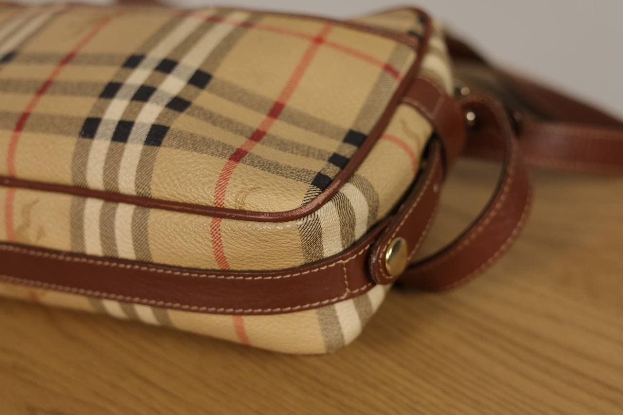 Burberry × Vintage Vintage Burberrys Monogram Leather Shoulder Bag Size ONE SIZE - 7 Thumbnail