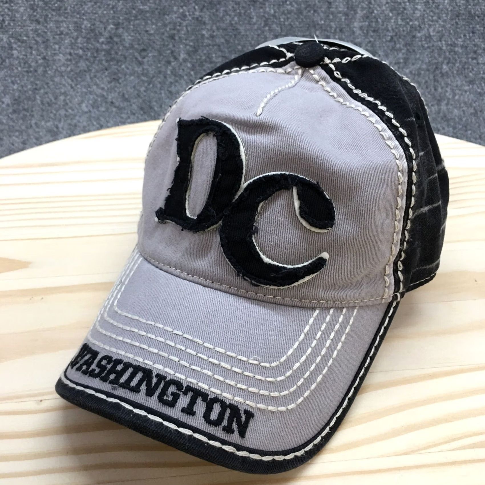 Vintage Washington DC Robin Ruth Baseball Cap Mens Black Gray OS Embroidered Logo NEW Size ONE SIZE - 2 Thumbnail