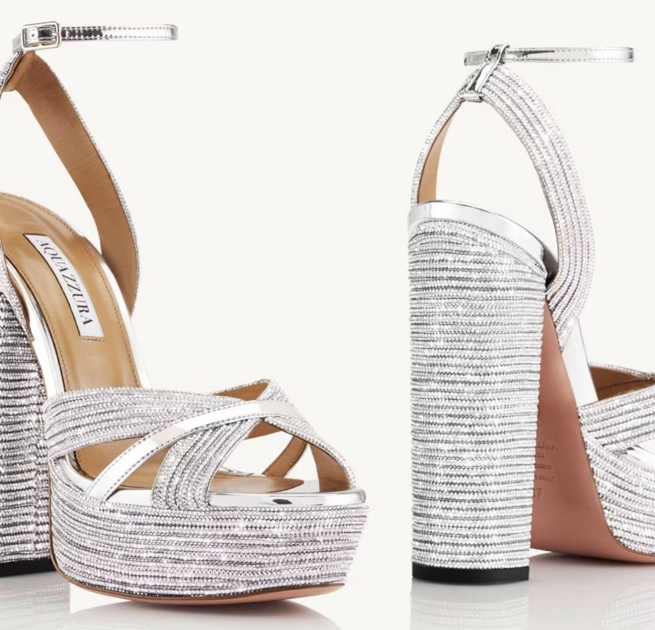 Aquazzura Aquazzura Sundance Crystal Plateau 140 Size US 10 / IT 40 - 8 Thumbnail