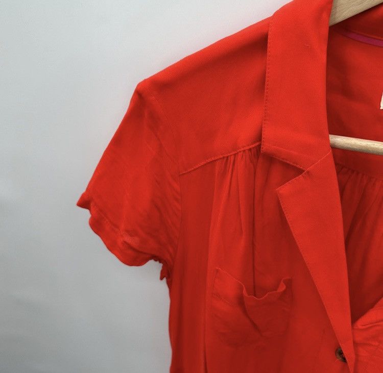 Anthropologie Anthropologie “Maeve” Collared Button Down Tie-Waist Blouse Size L / US 10 / IT 46 - 5 Thumbnail