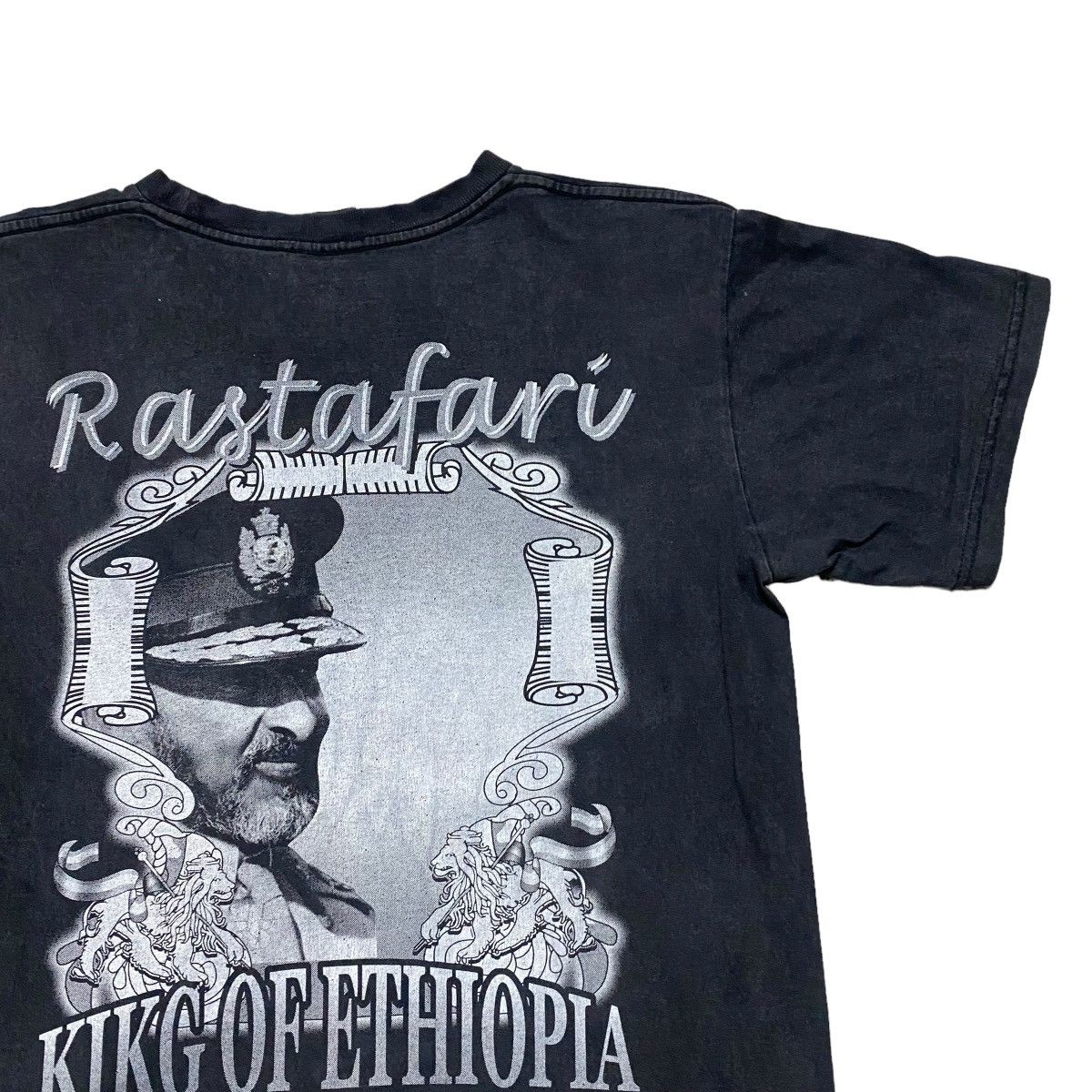 Bob Marley × Vintage Vintage Bootleg Haile Selassie Shirt Kikg Of Ethiopia Size US M / EU 48-50 / 2 - 9 Thumbnail