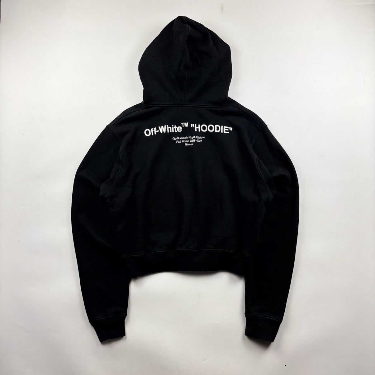 Off-White Off-White Quotes Cropped Hoodie Size S / US 4 / IT 40 - 3 Thumbnail
