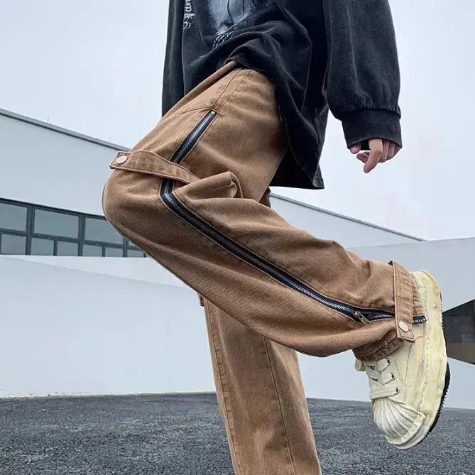 Japanese Brand Retro loose fitting high street casual straight leg jeans Size US 30 / EU 46 - 2 Thumbnail