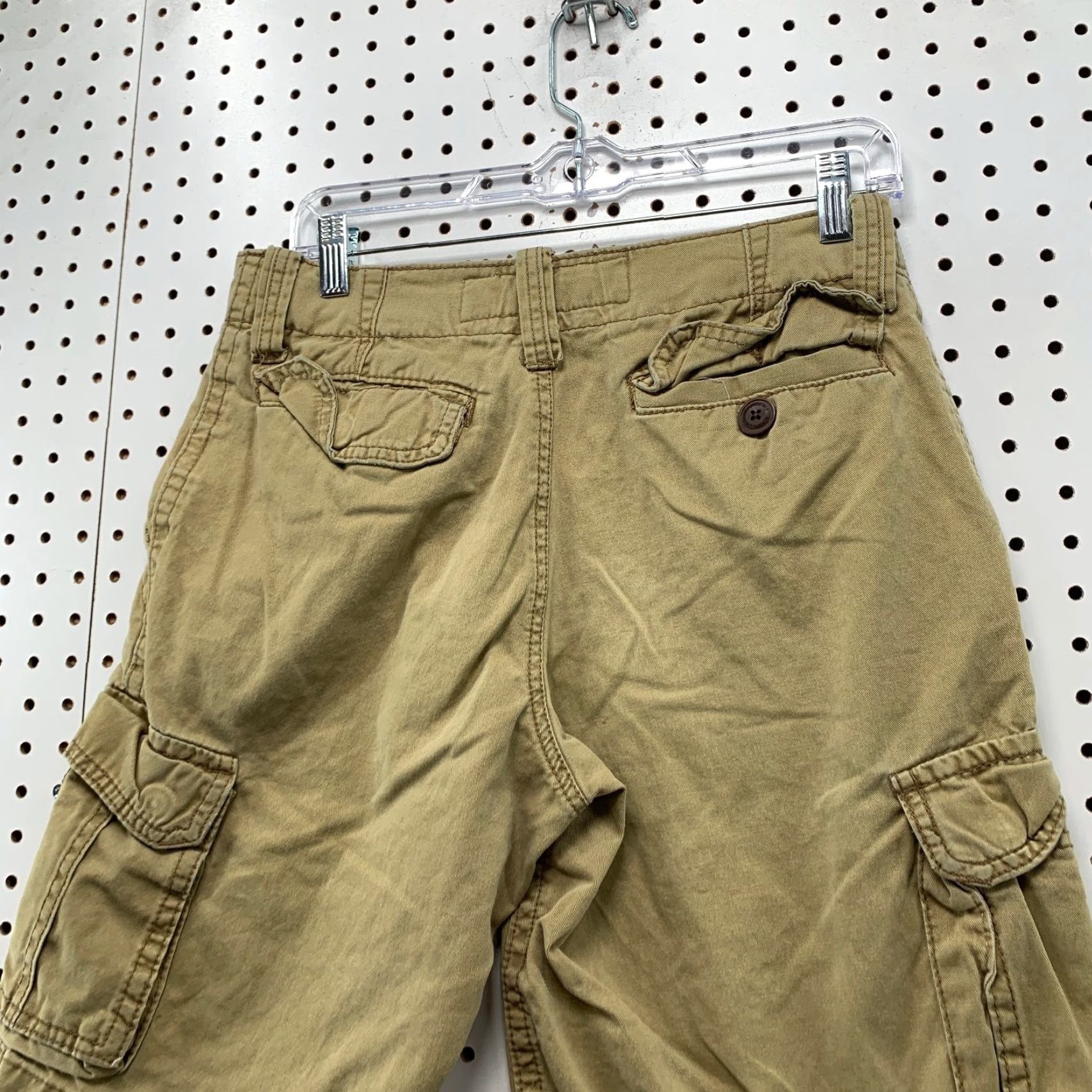 Vintage Aéropostale Cargo Shorts Mens 29 Outdoor Pockets 30x10.5 Beige Cotton Cargo Pocket Regular Rise Mid-Front Flat Front Casual Summer Outdoor Mens Size US 29 - 7 Thumbnail