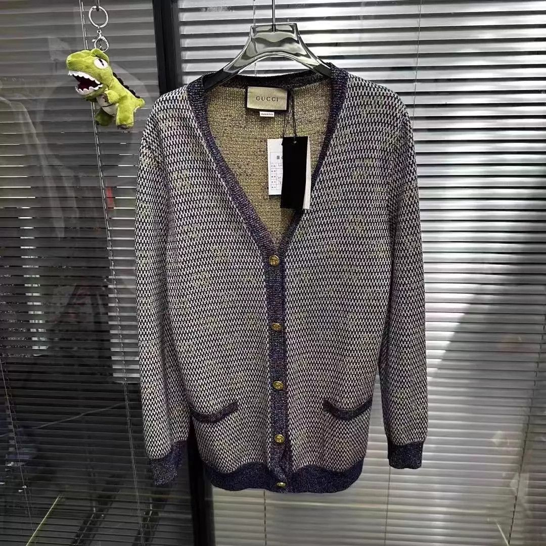 Gucci Gucci New Sparkle Allover Print Cardigan L Size With Tags Size L / US 10 / IT 46 - 1 Thumbnail